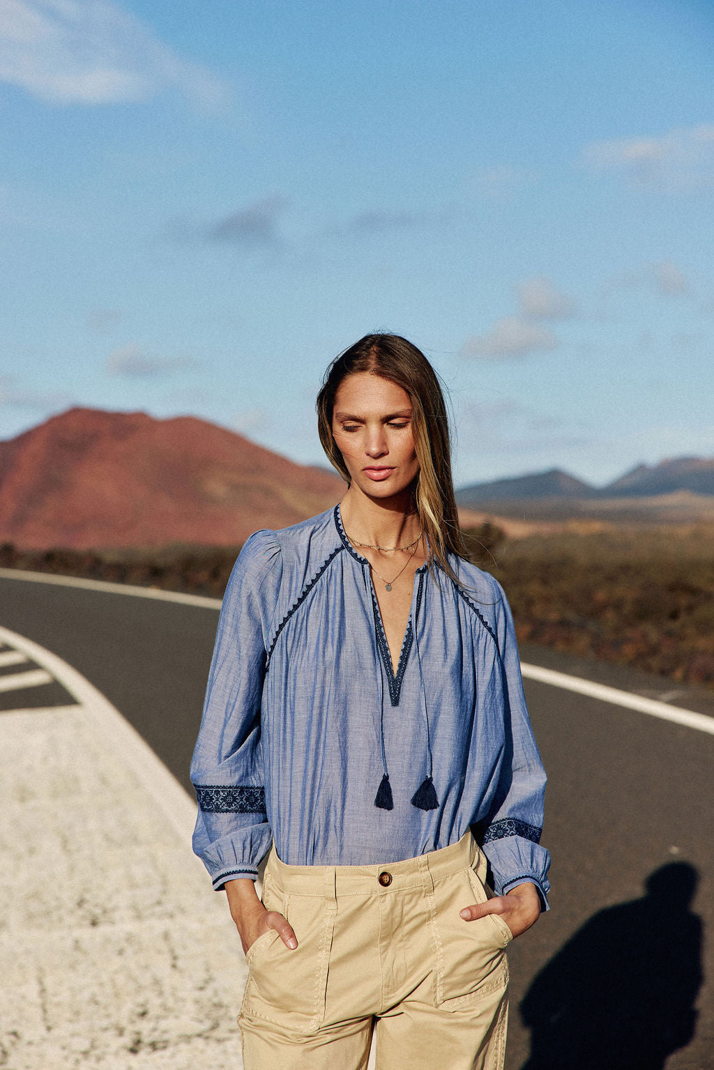 Blouse ample chambray - Bronnie