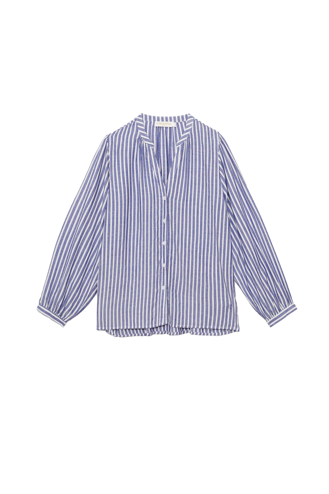Blouse à rayures écru/bleu - Caisy