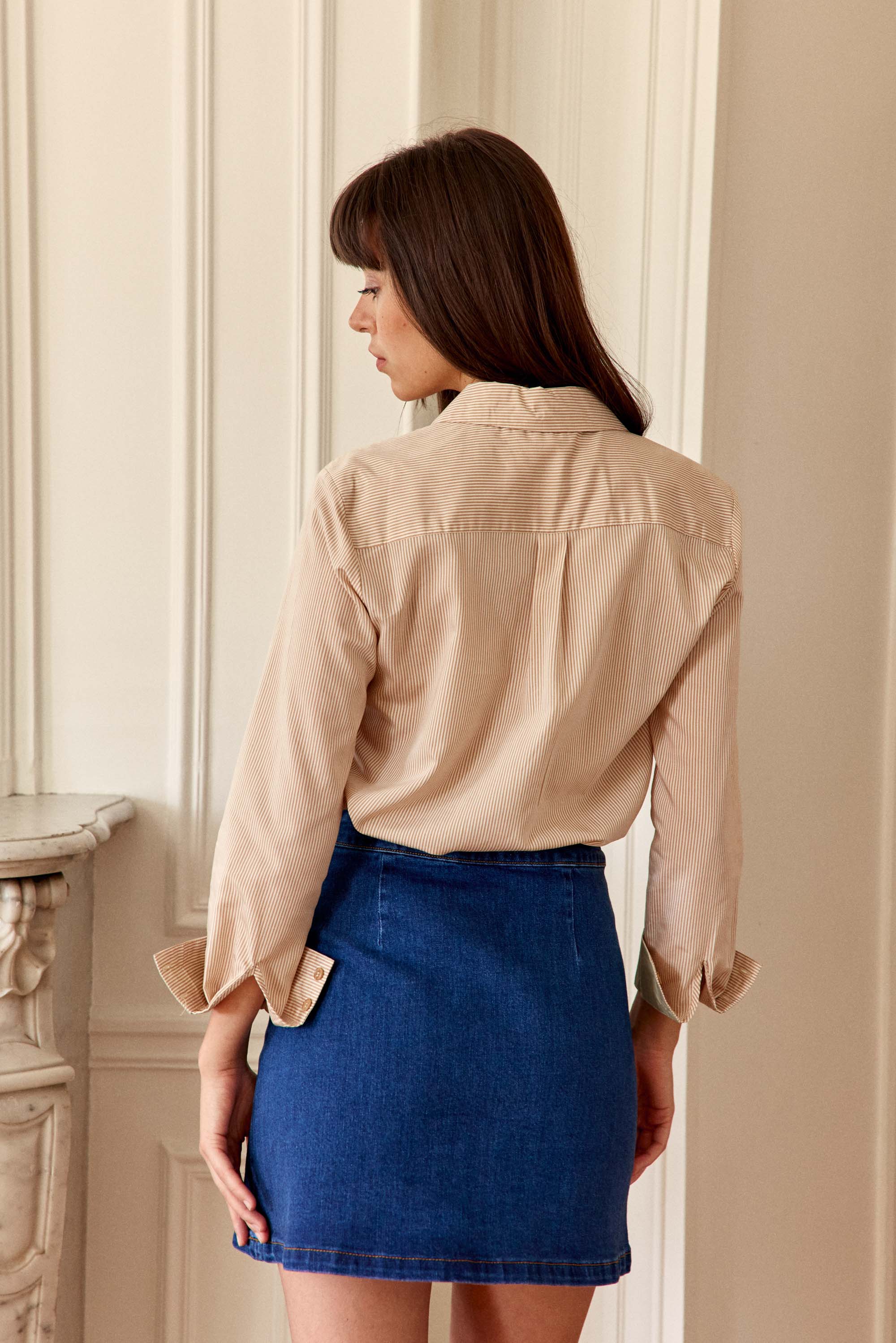 Chemisier Carla - Ecru/Beige