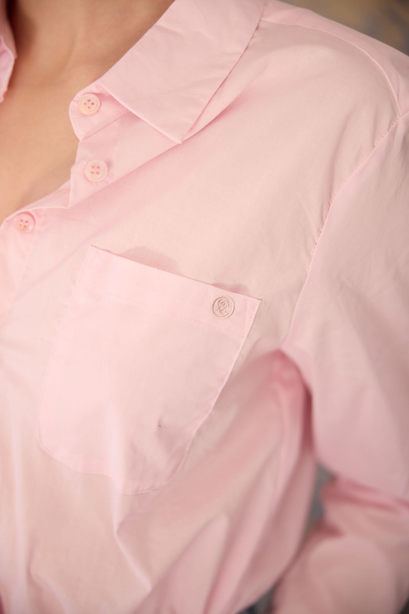 Pink straight blouse - Carli