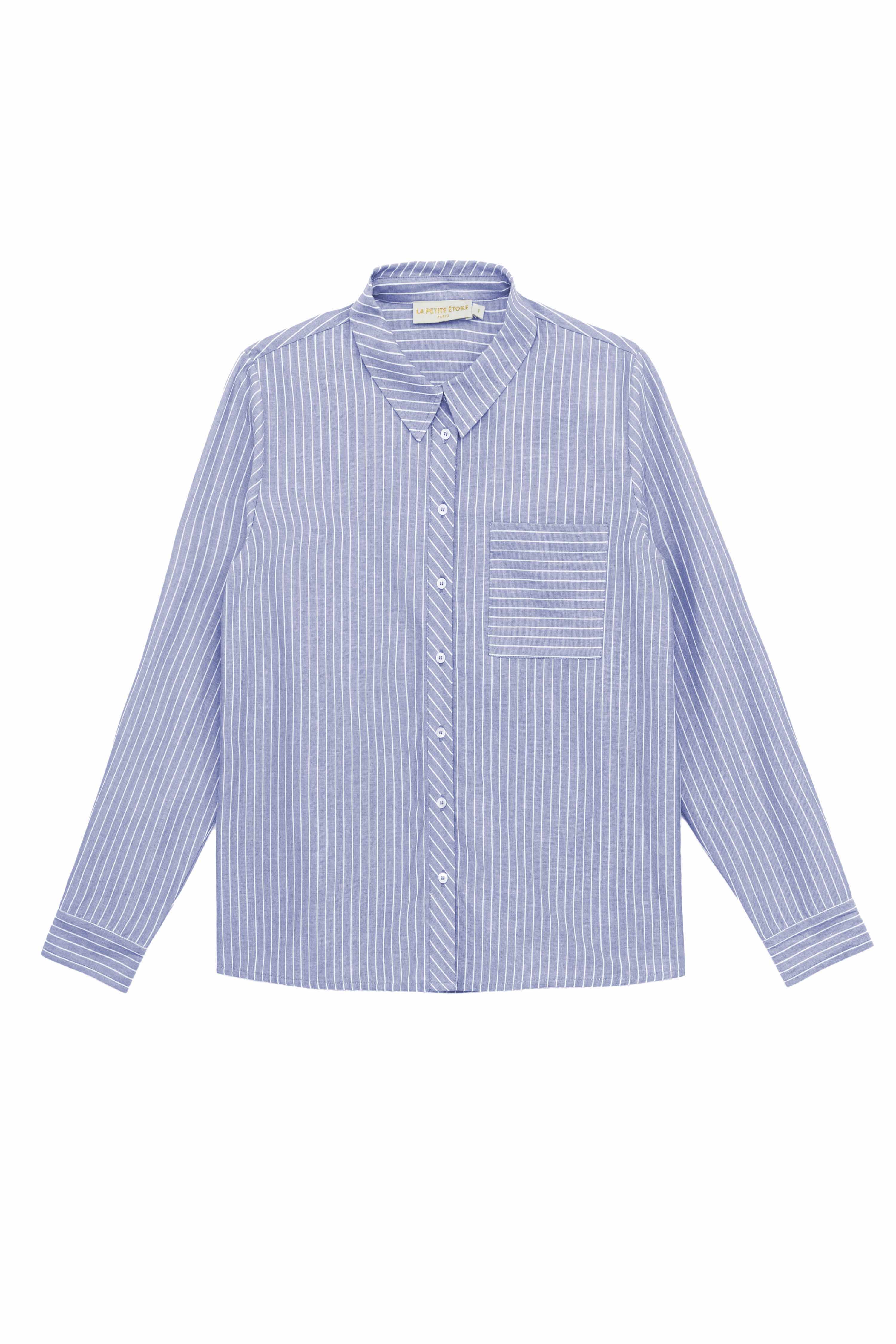 Chemise rayée bleue - Cecile
