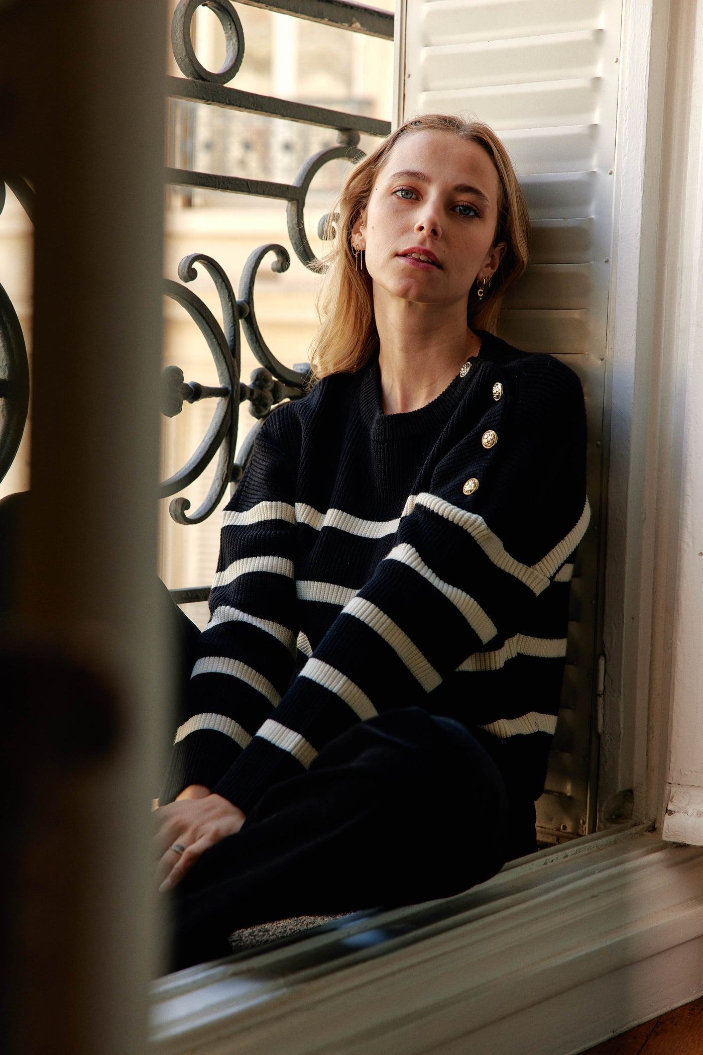 Pull Celian - Noir/ecru