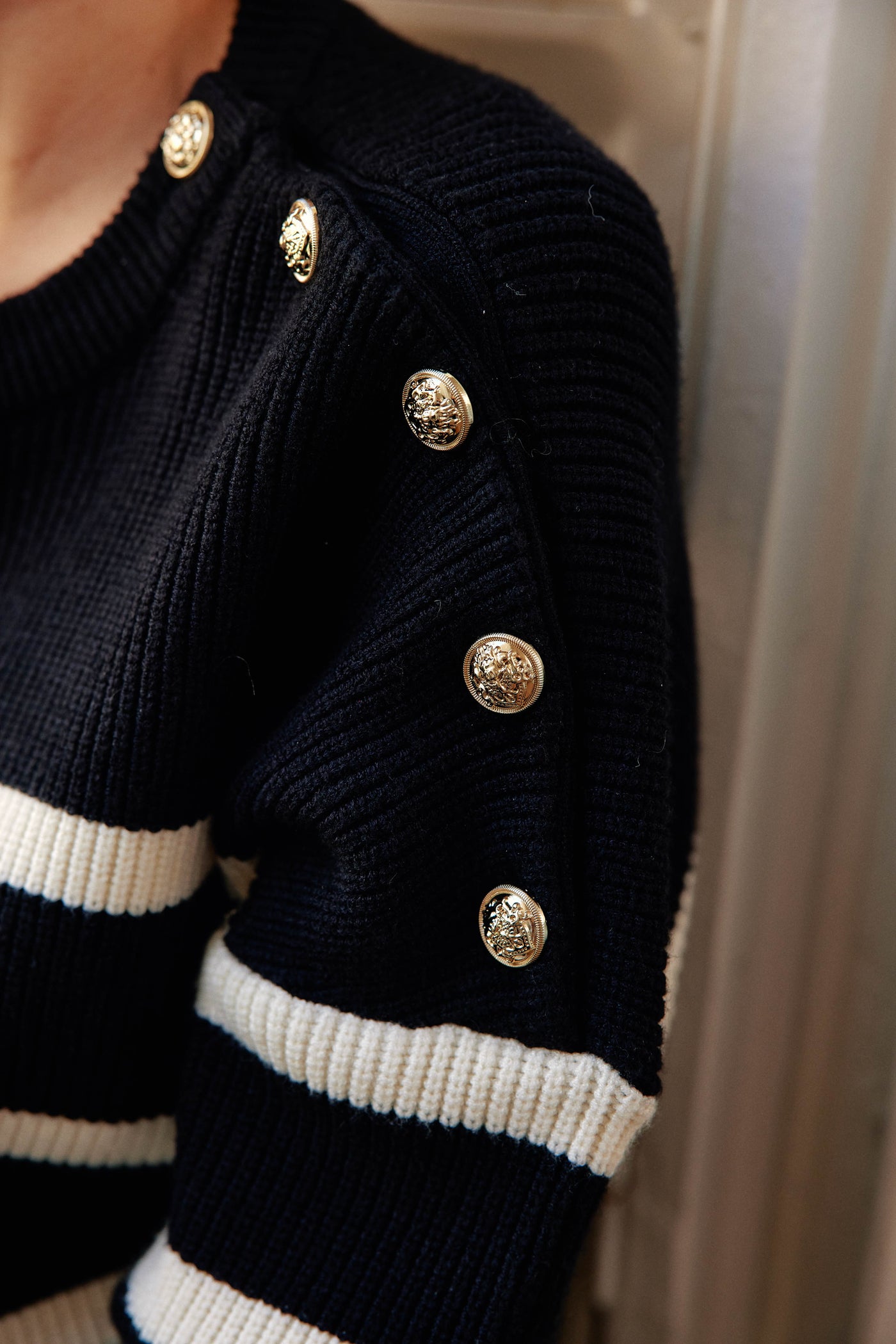 Pull Celian - Noir/ecru
