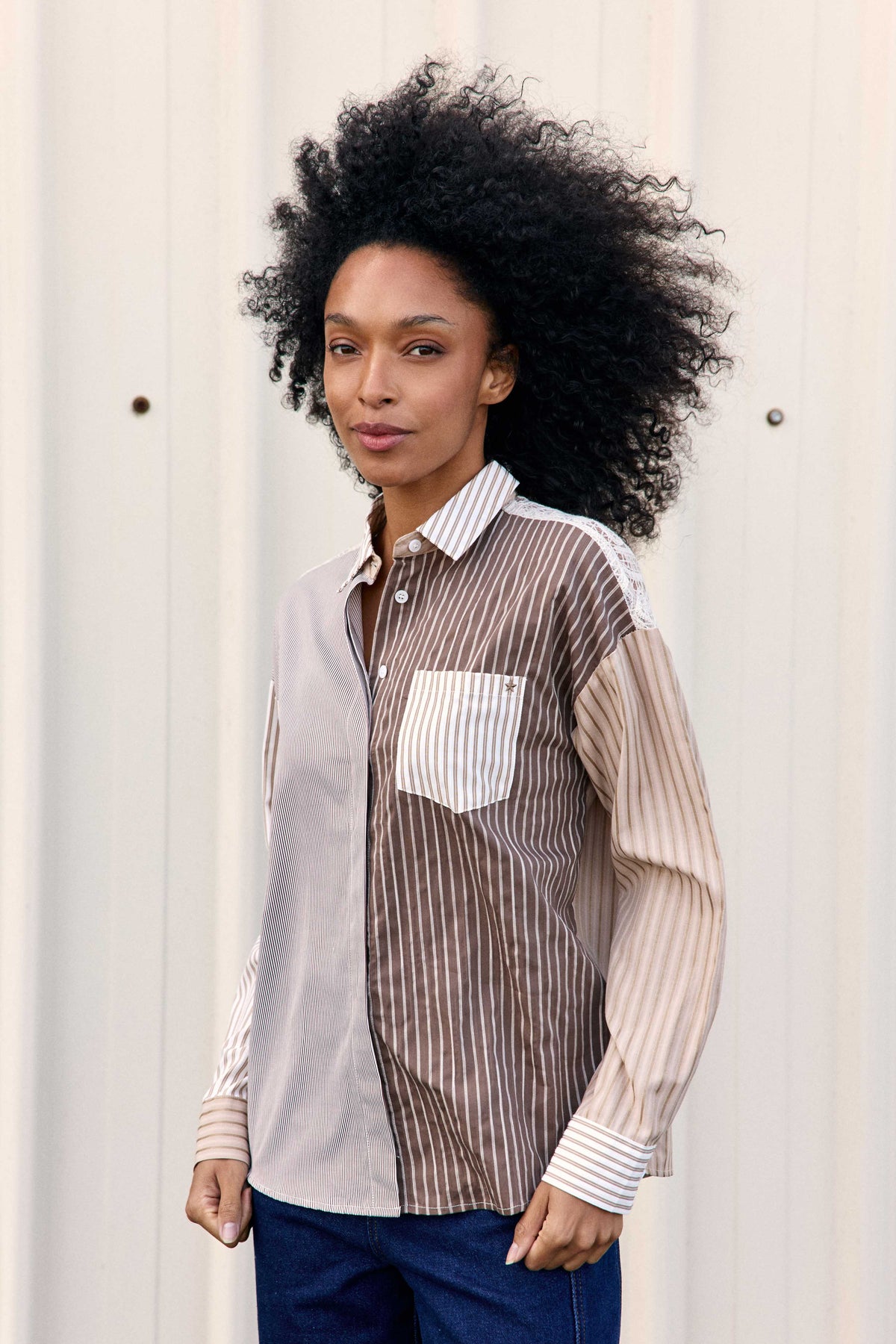 Celine - Chemise patchwork