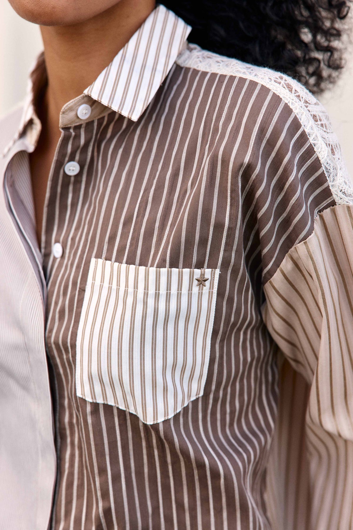 Celine - Chemise patchwork