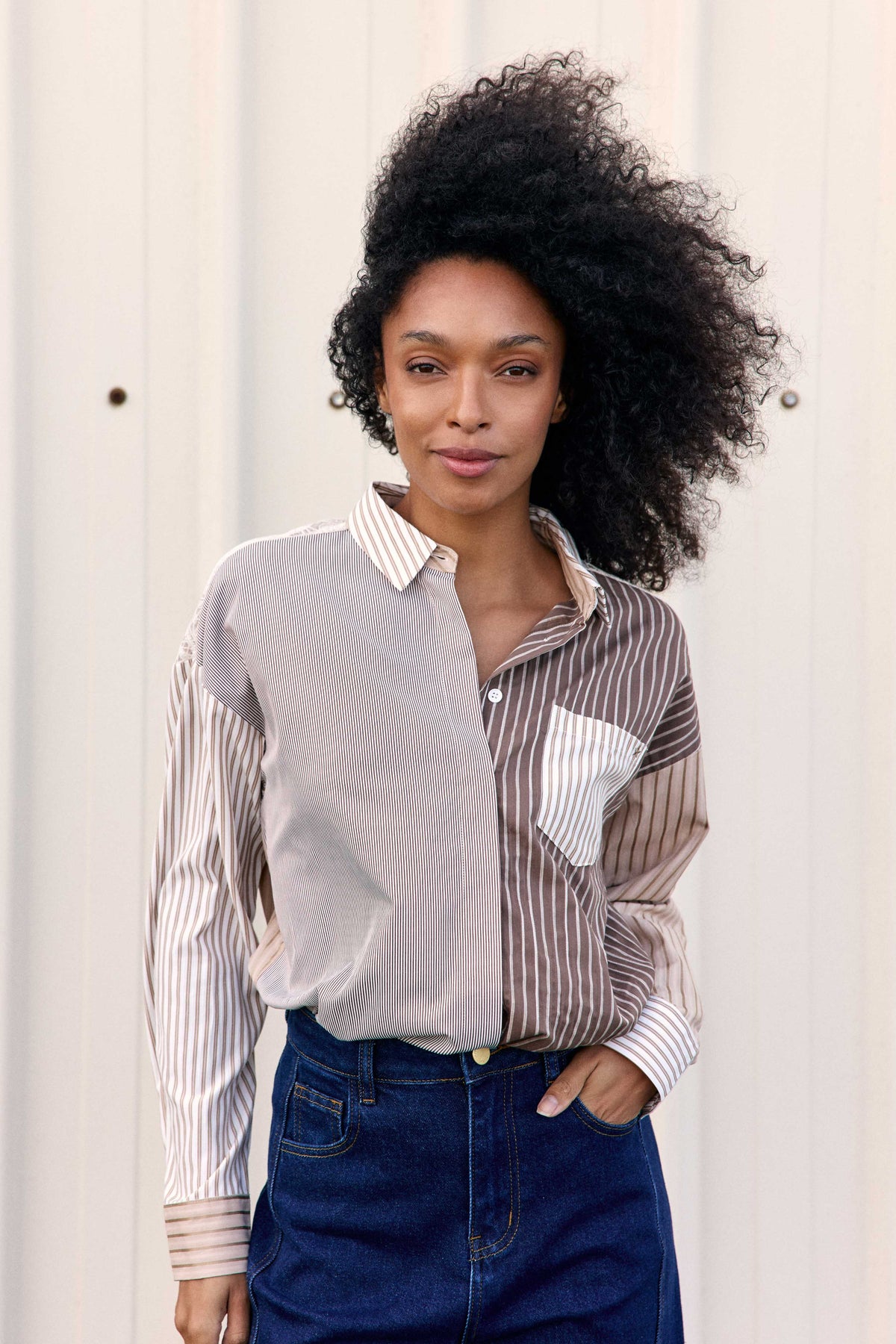 Celine - Chemise patchwork