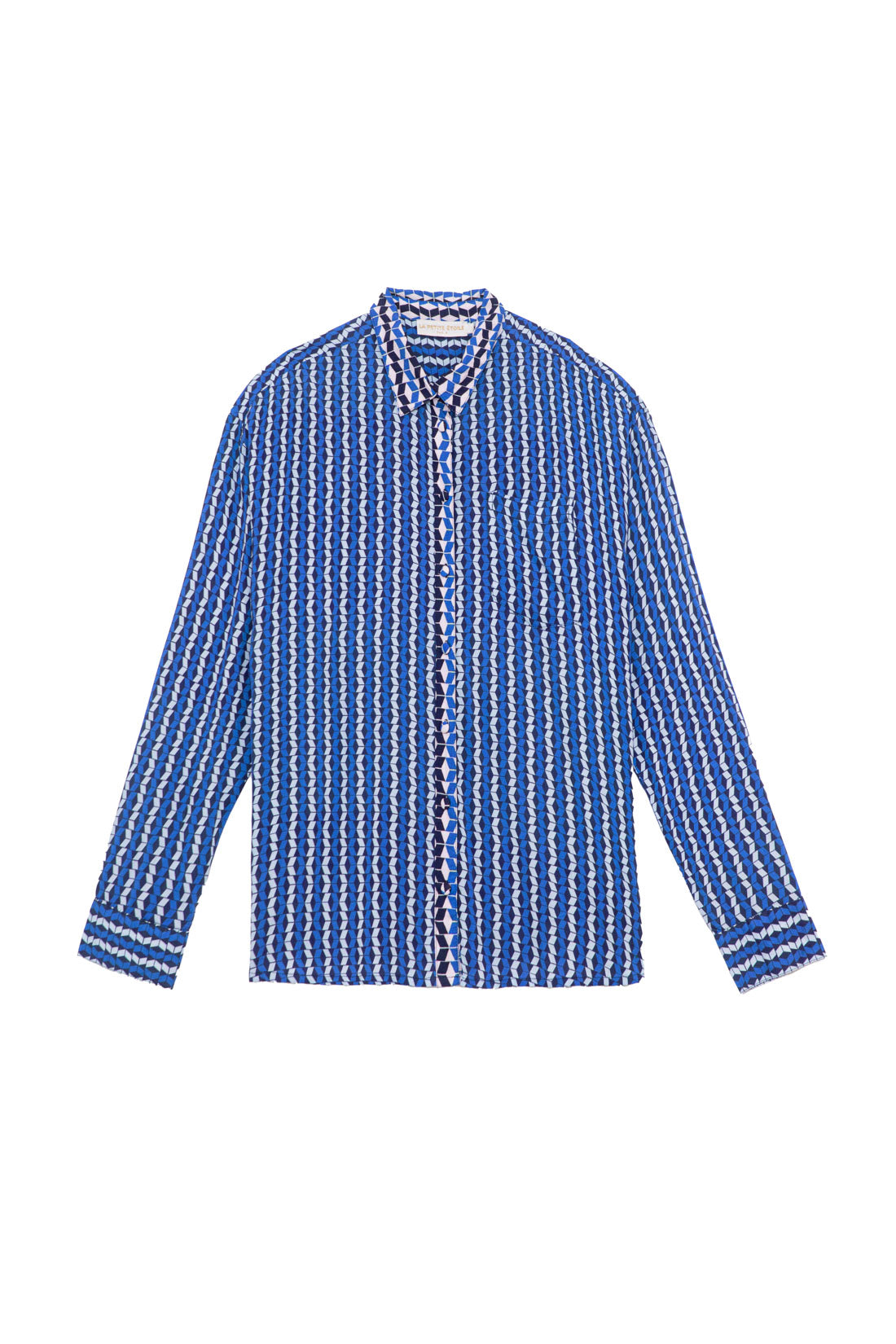 Blue graphic print shirt - Chanice
