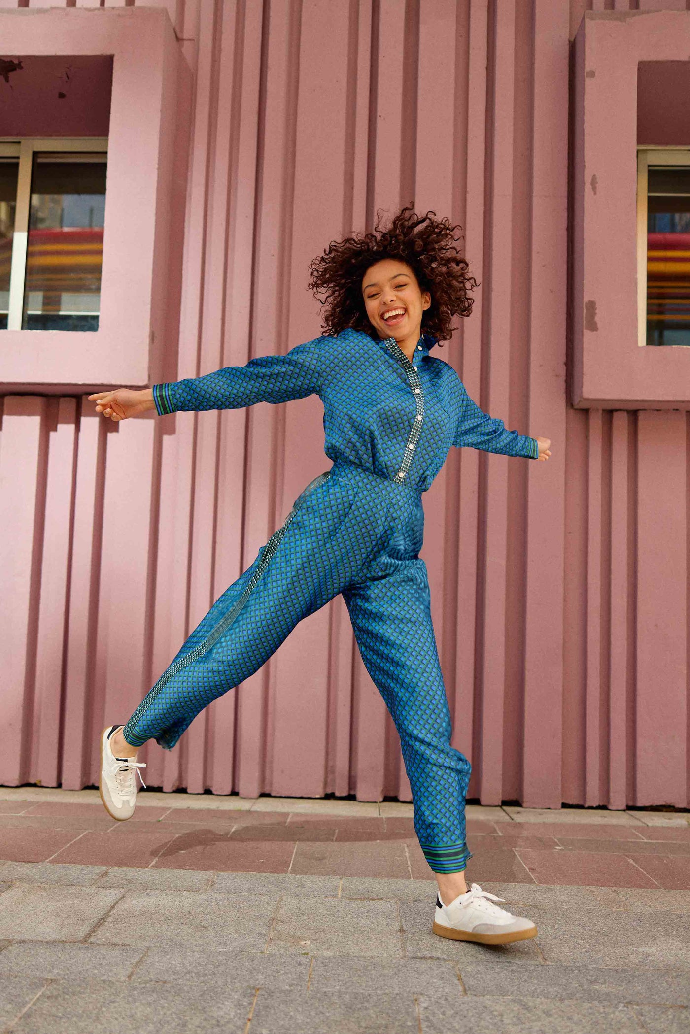 Chemisier geo bleu - Chanice