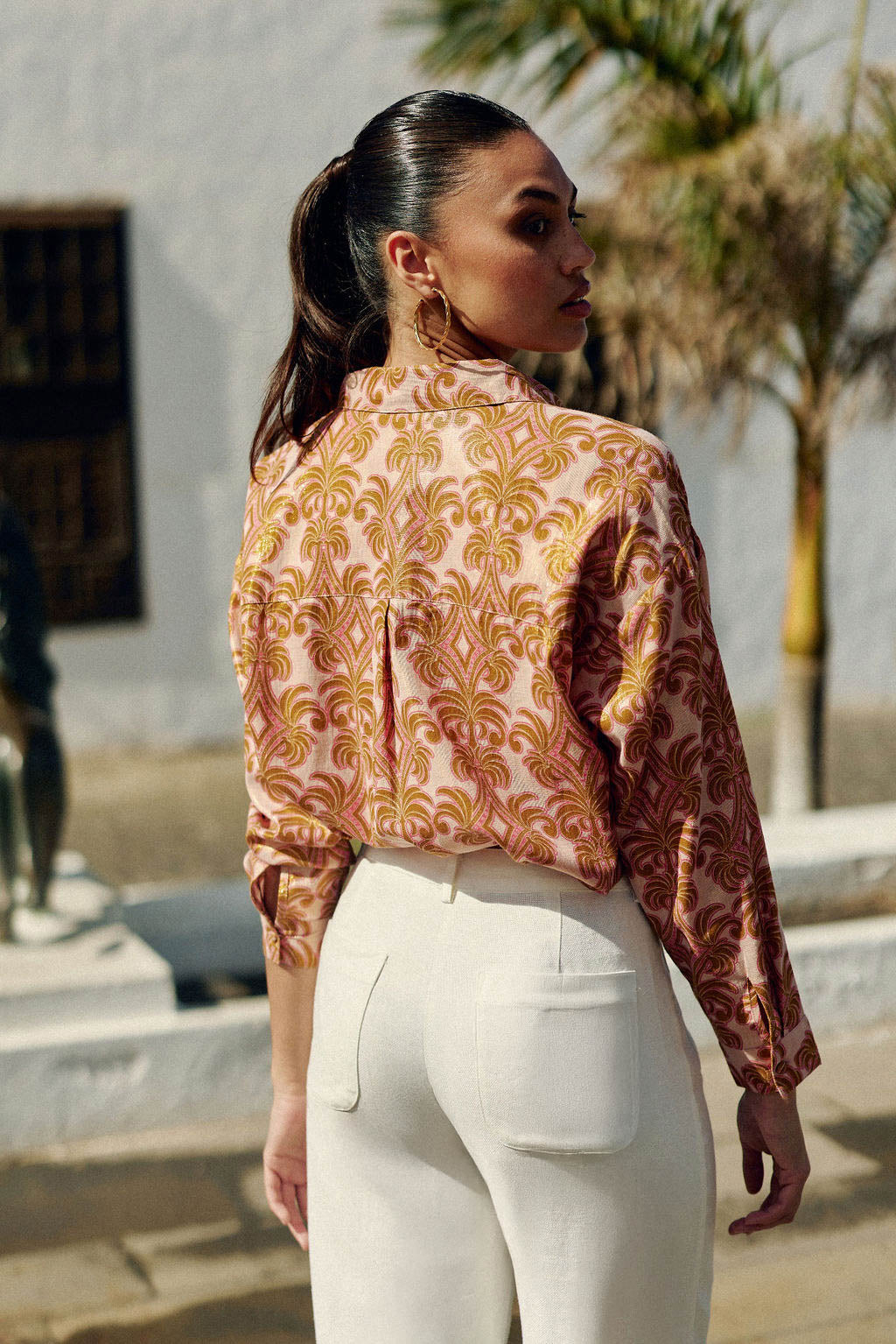 Straight floral blouse - Chanti