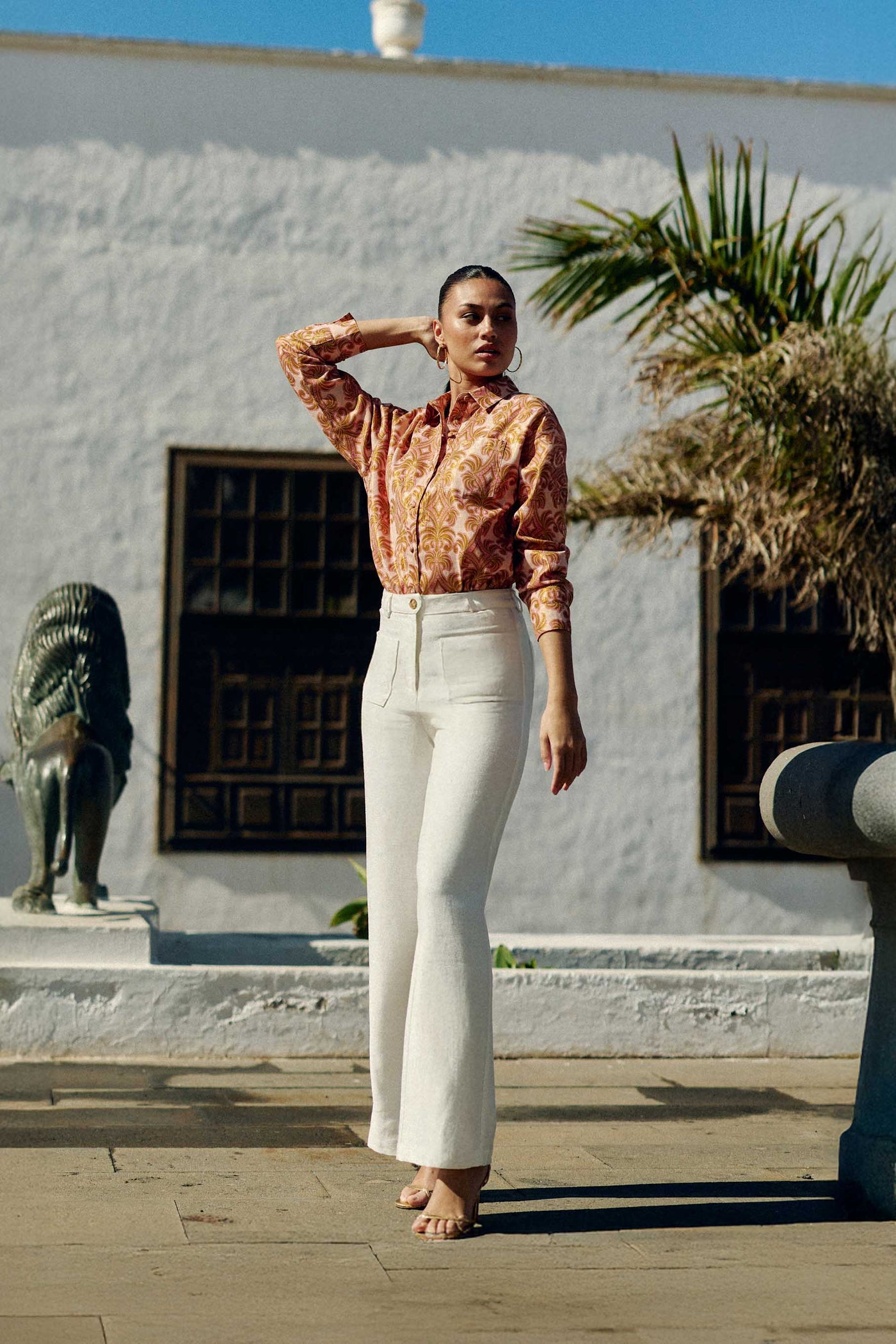 Straight floral blouse - Chanti