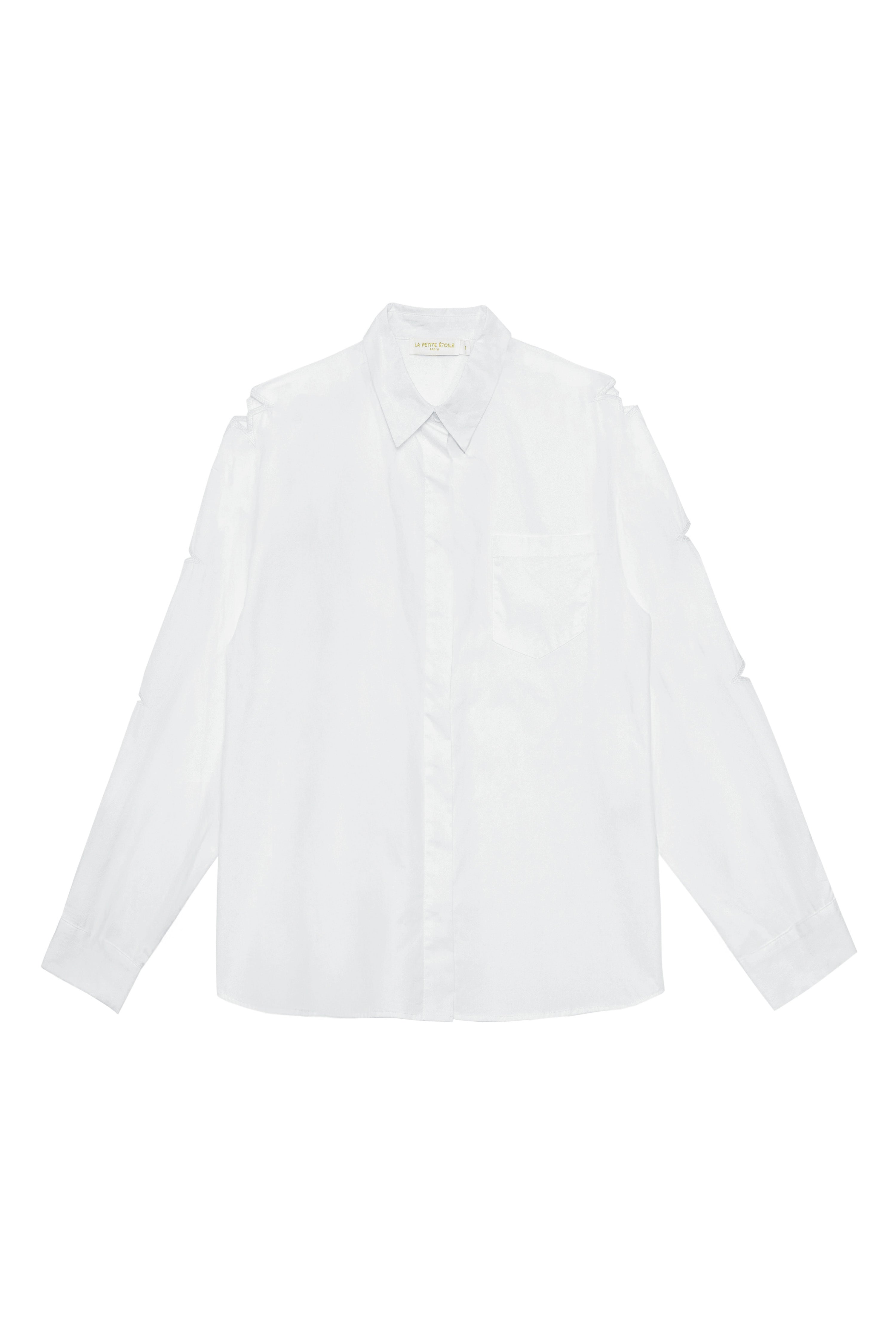 Chemisier blanc ajouré - Chelsy