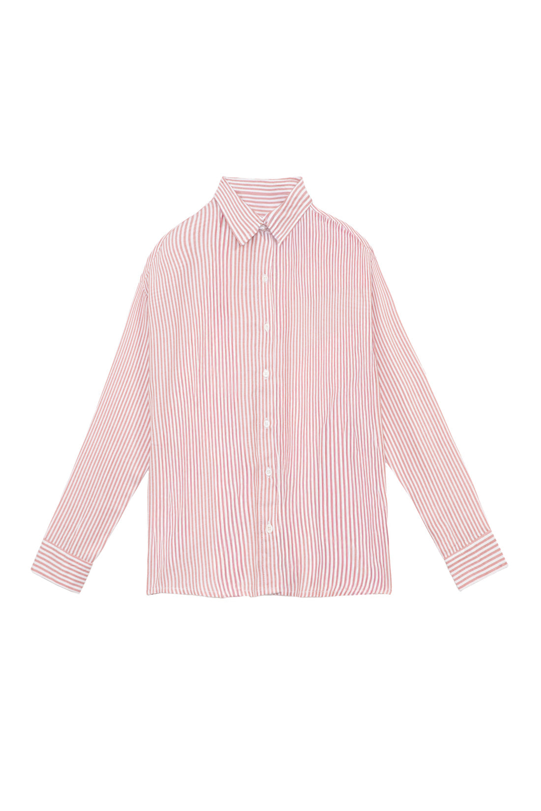 Old pink/ecru striped blouse - Clara