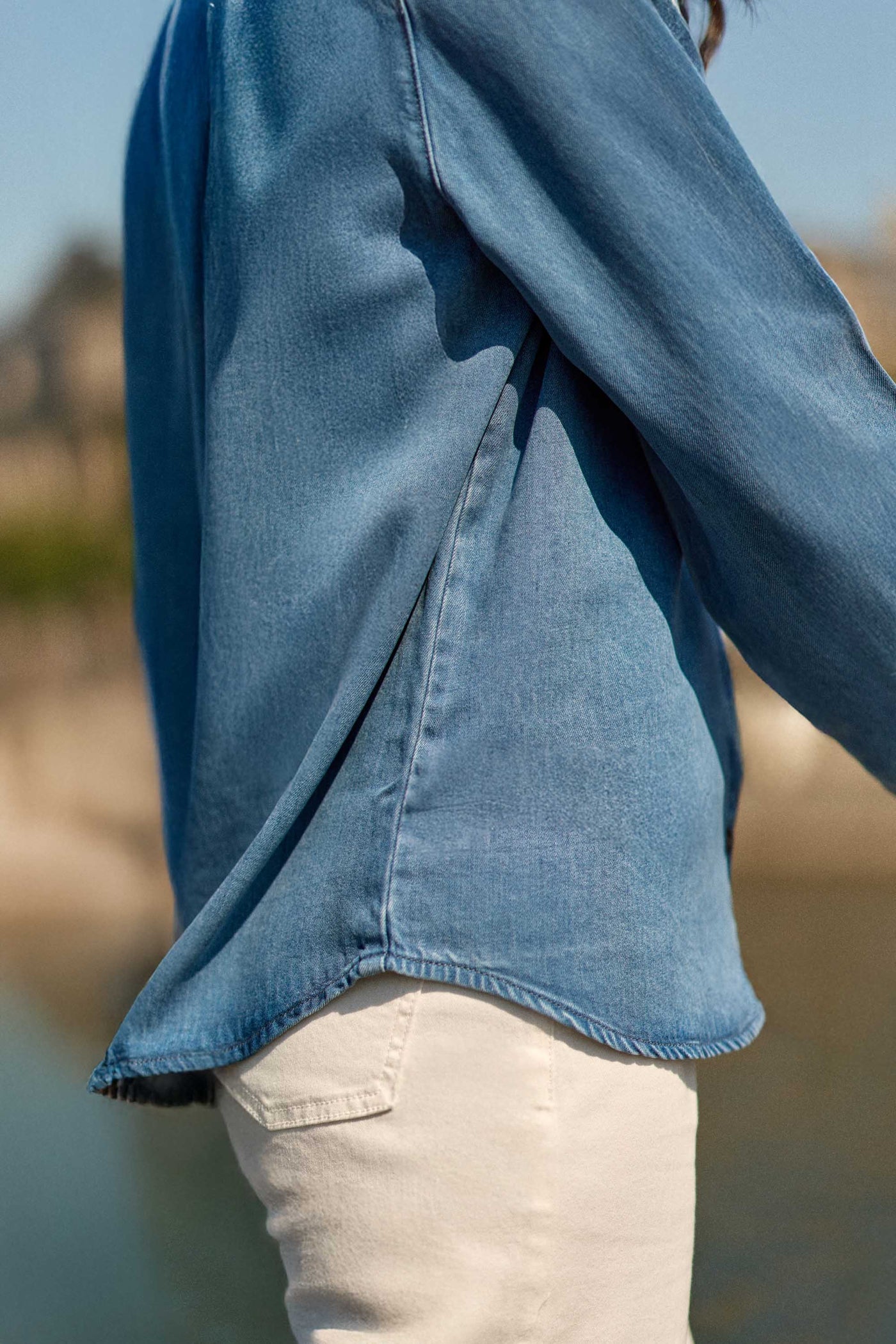 Chemisier effet denim stone - Clem