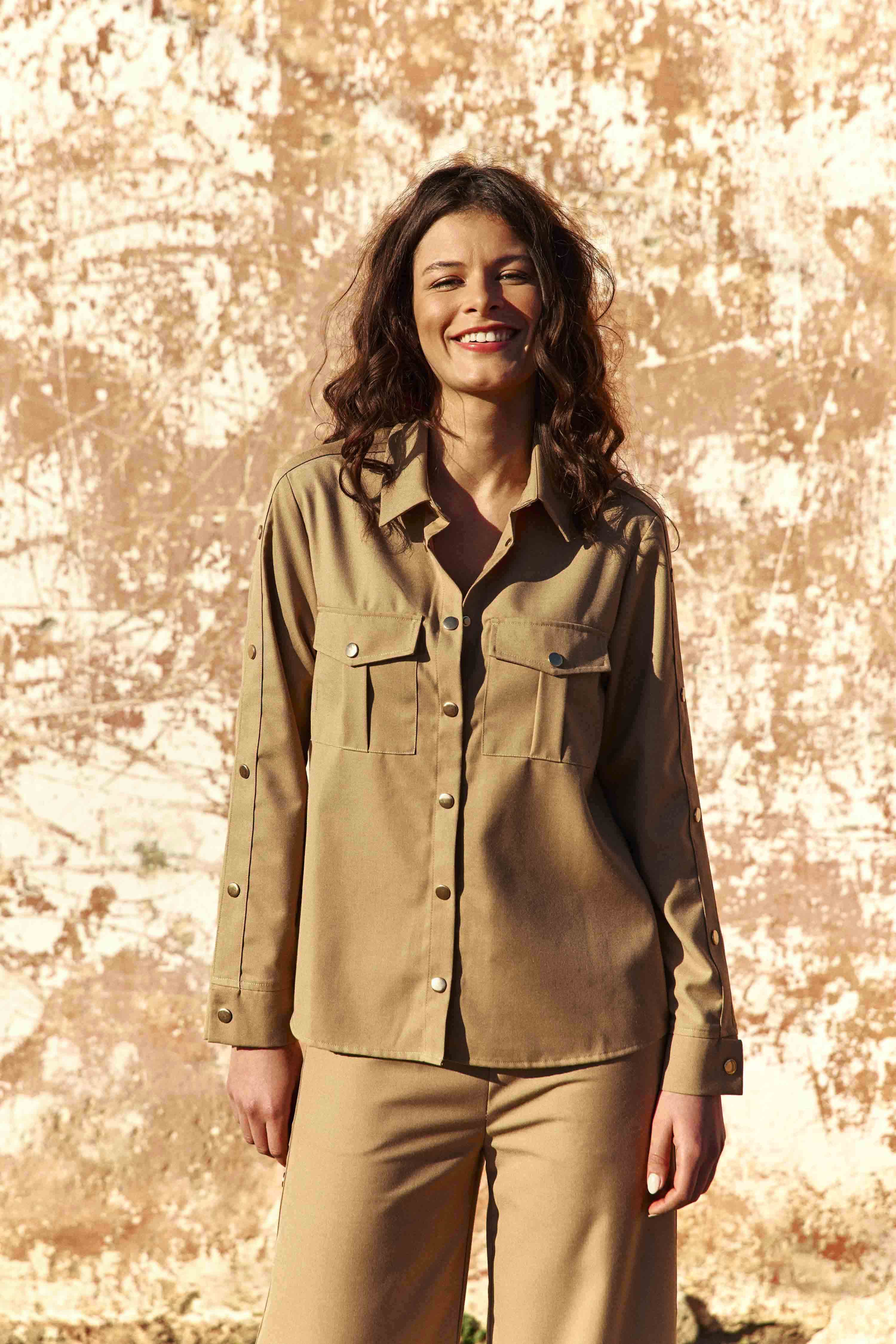 Chemisier Clevia - Camel