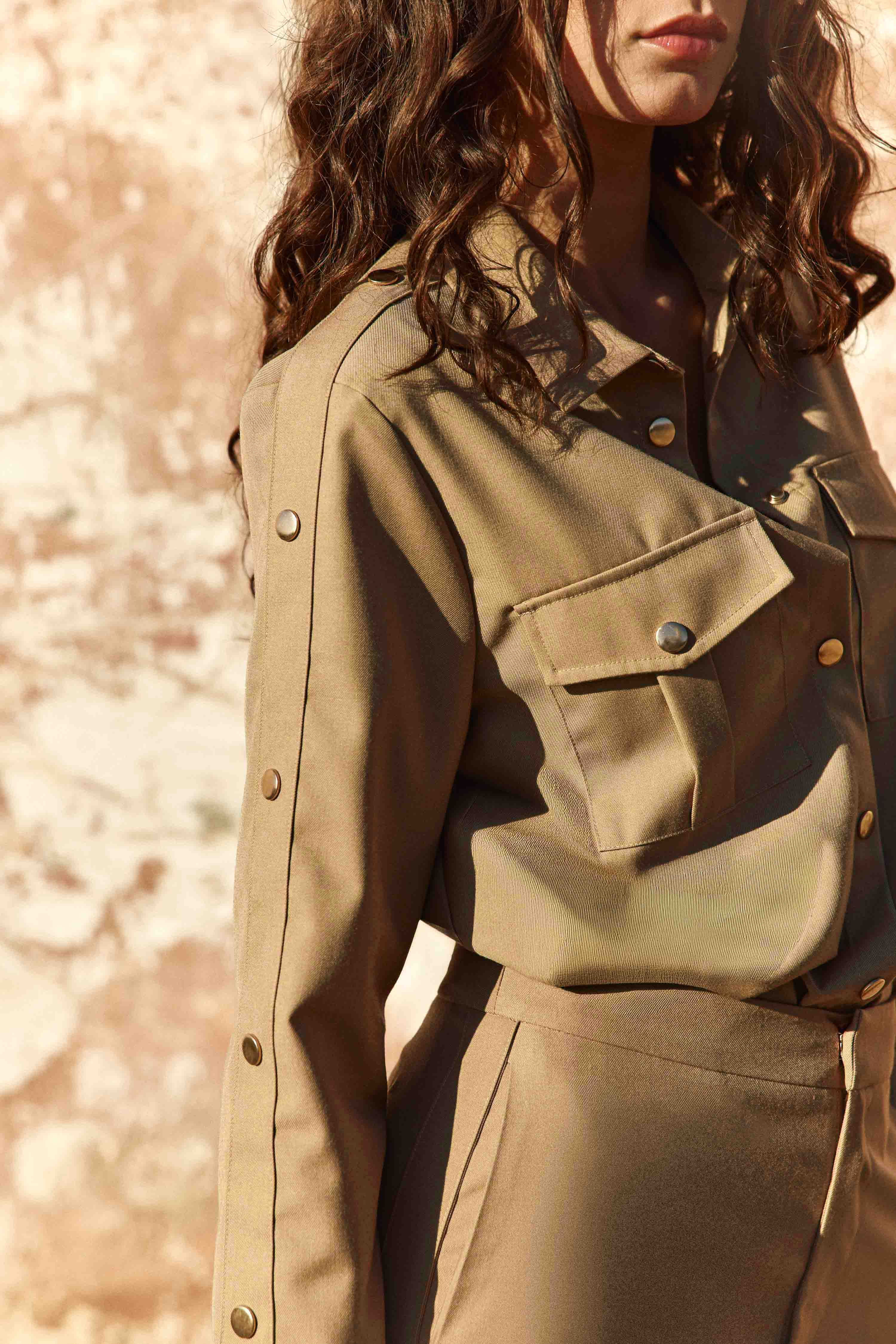 Chemisier Clevia - Camel