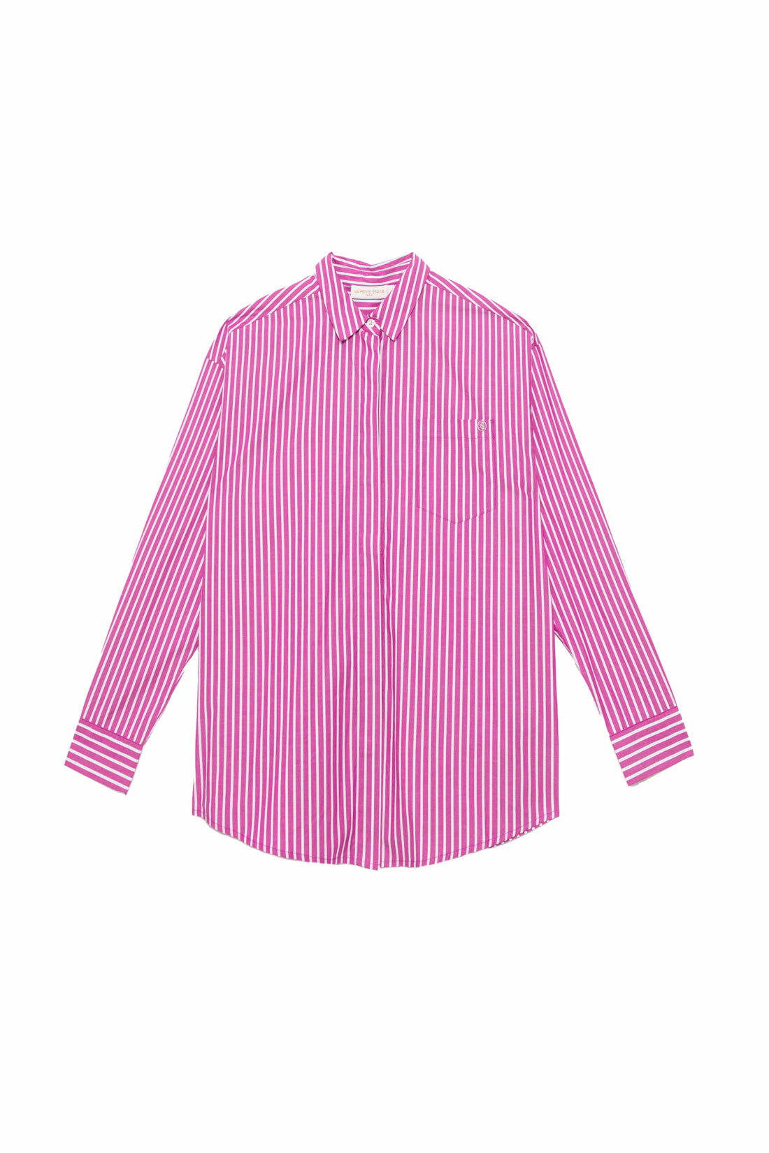 Fuchsia/ecru striped blouse - Clony