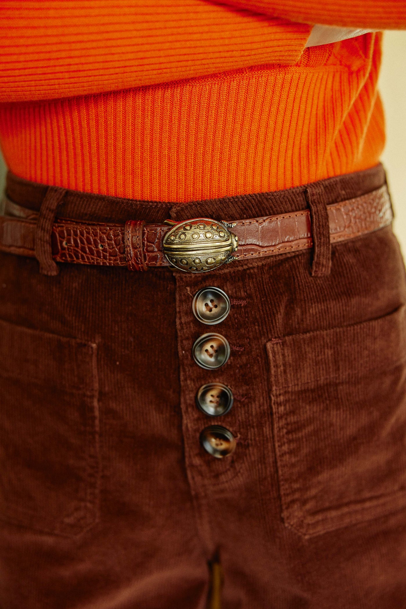 Ceinture Coccinelle - Marron