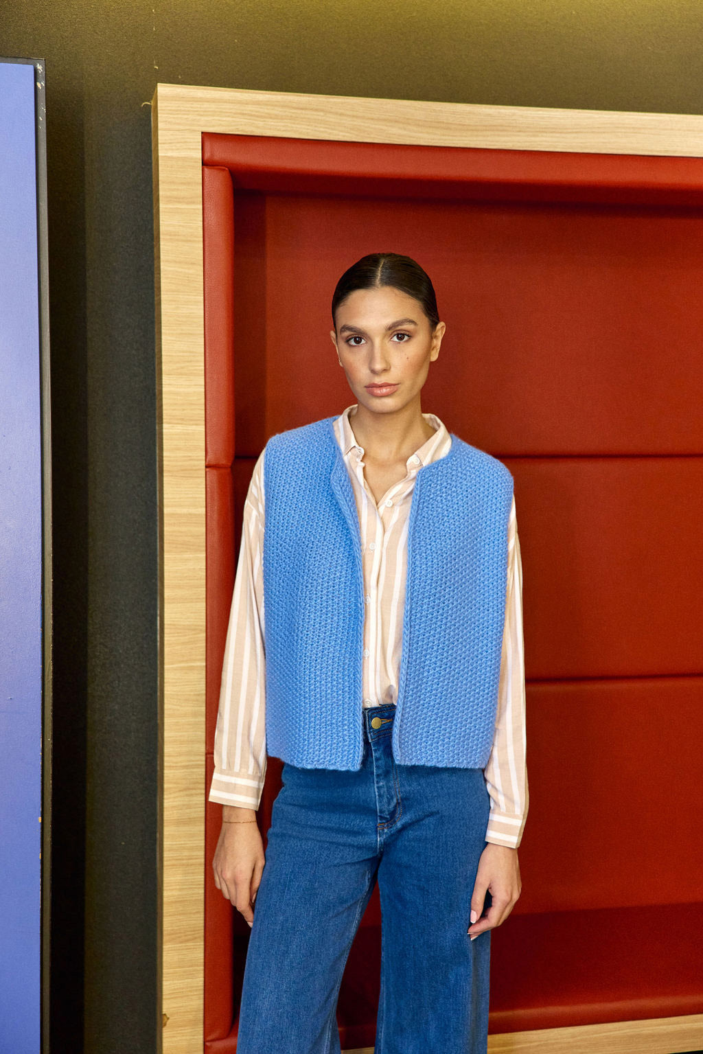 Gilet sans manches bleu - Crea