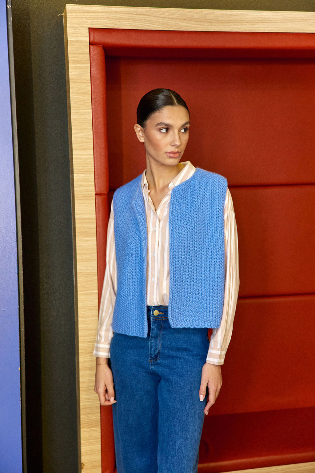 Gilet sans manches bleu - Crea