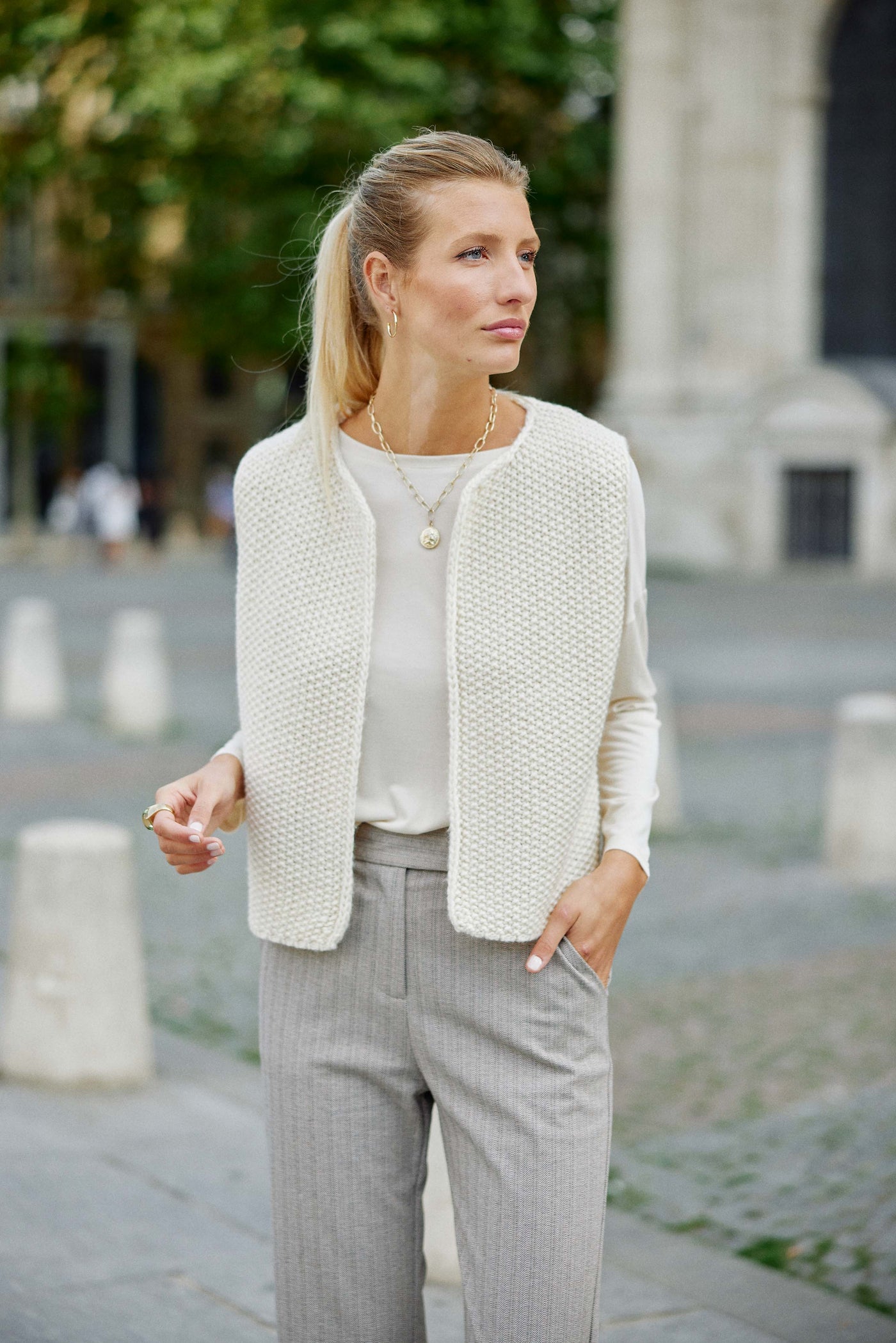 Gilet Crea - Ecru