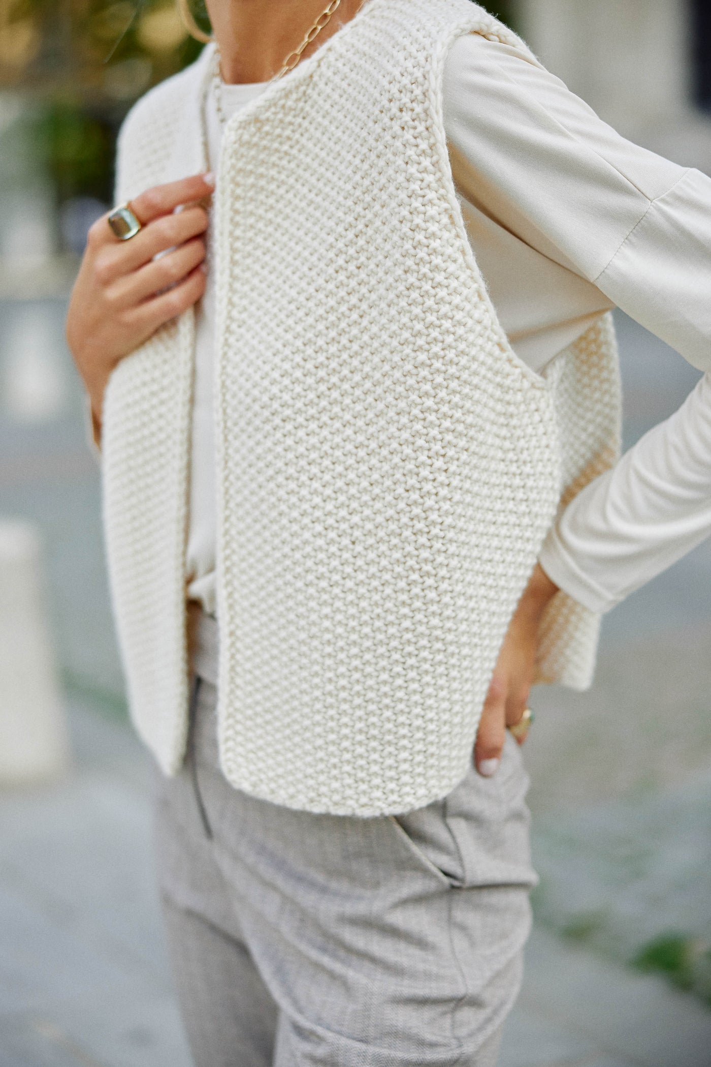 Gilet Crea - Ecru