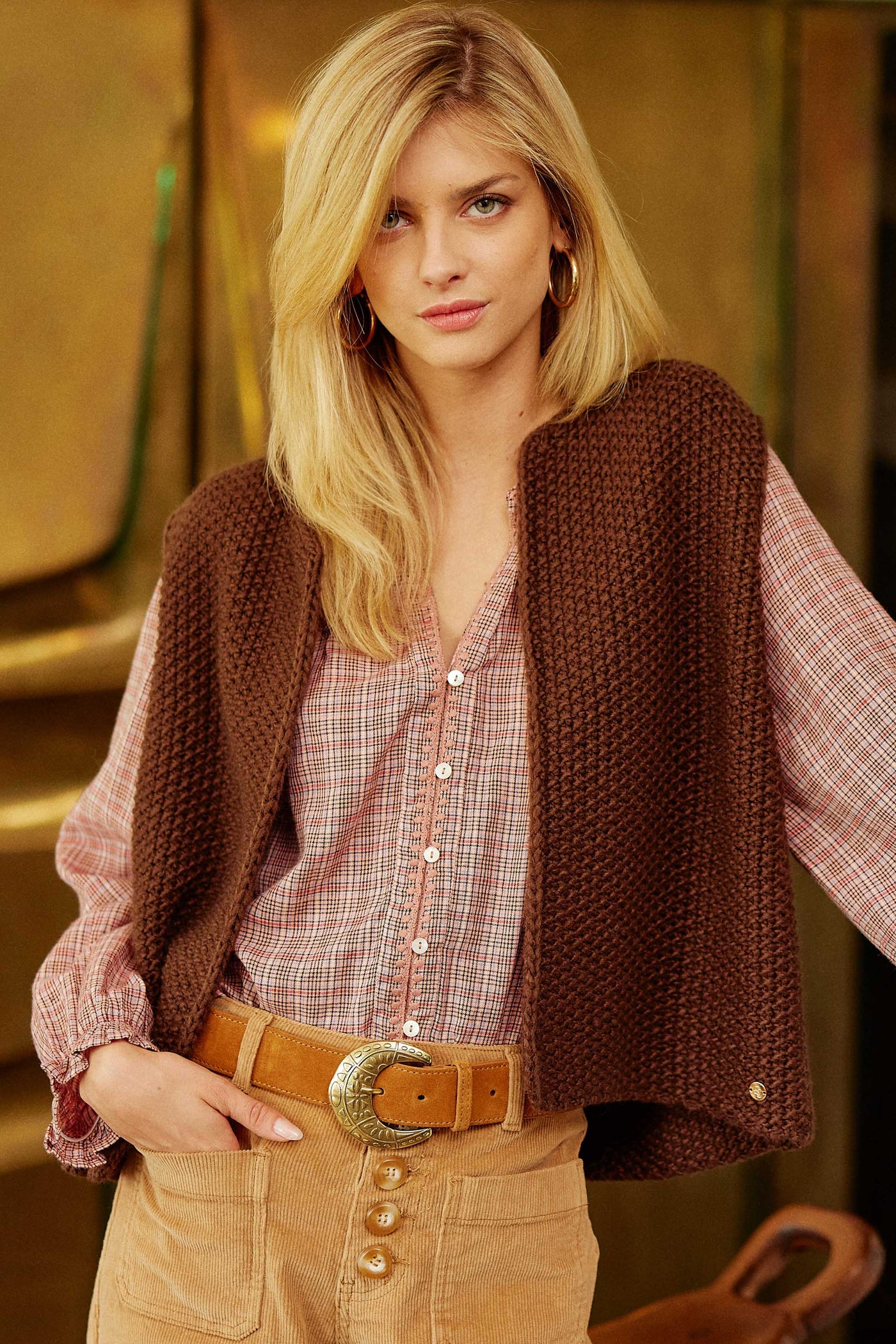 Gilet Crea - Marron