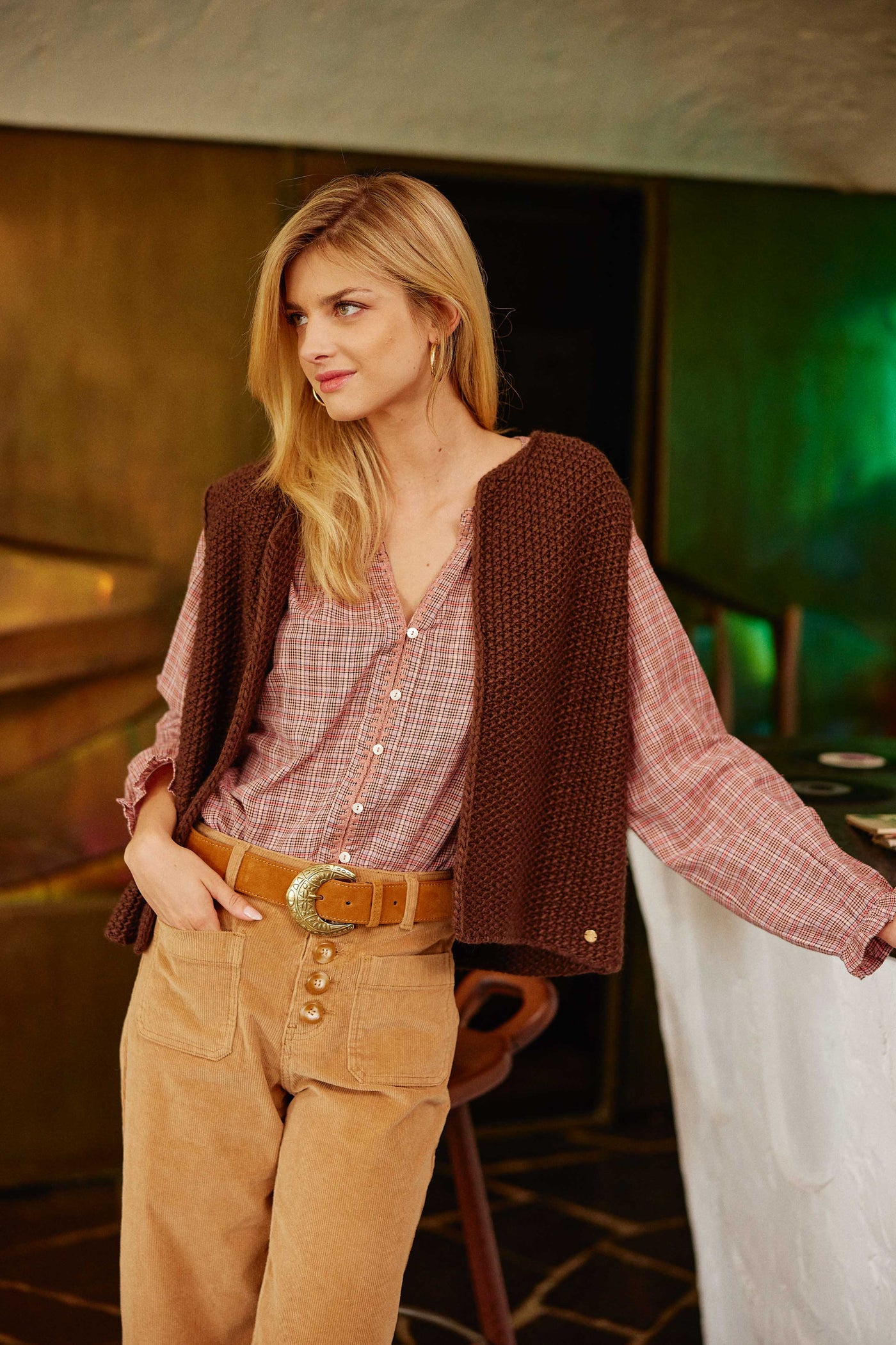 Gilet Crea - Marron