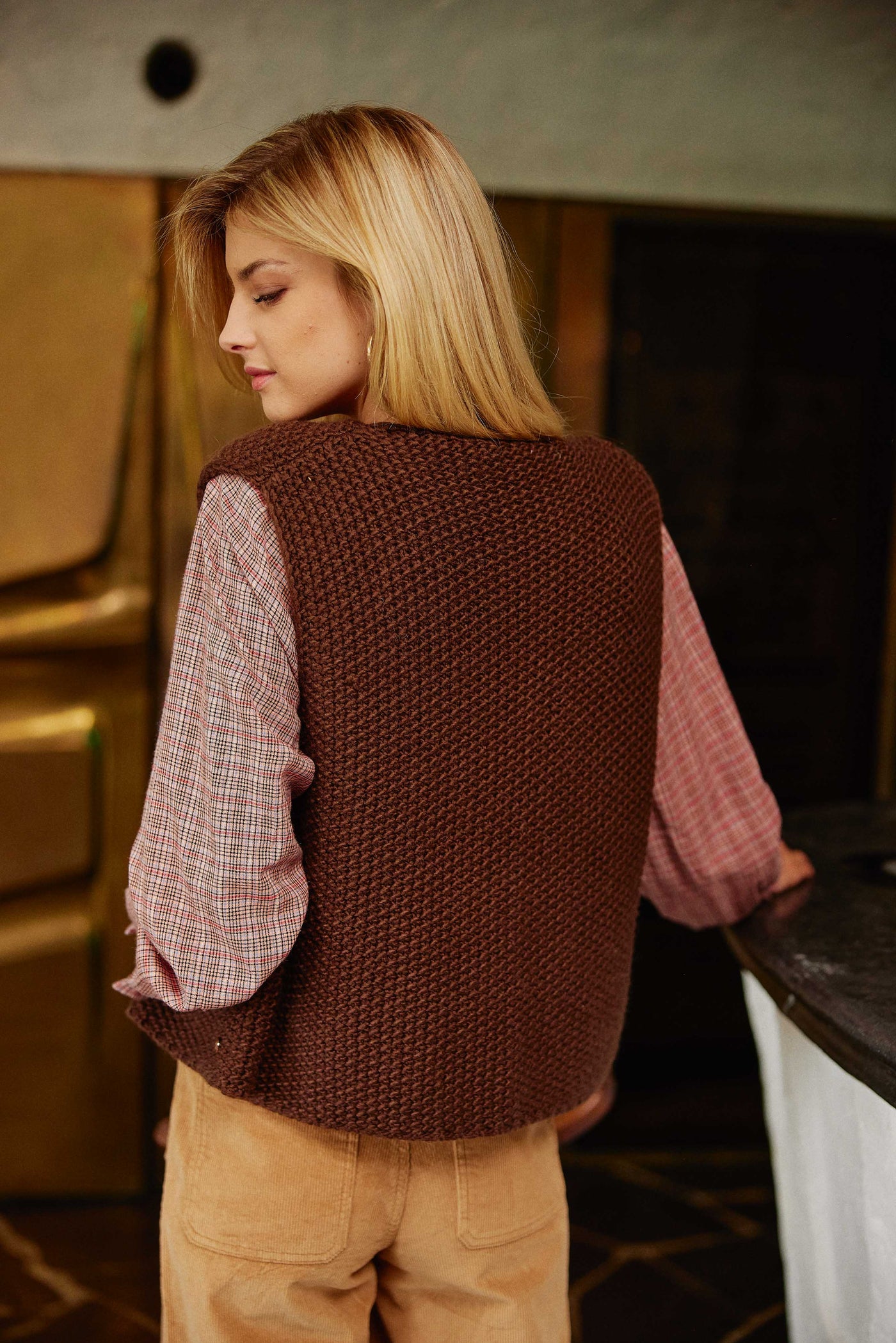 Gilet Crea - Marron