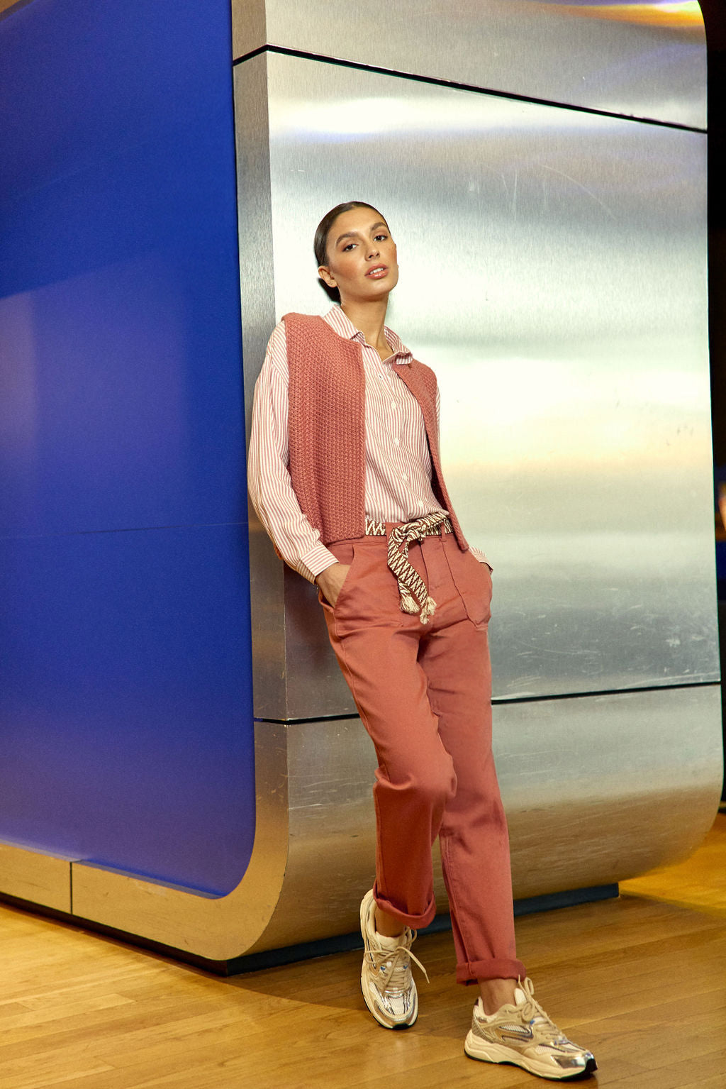 Old pink sleeveless vest - Crea