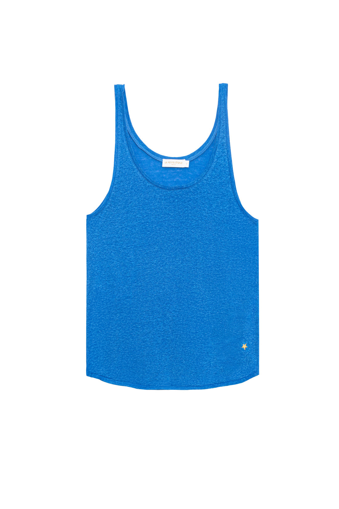 Blue crew neck tank top - Diane
