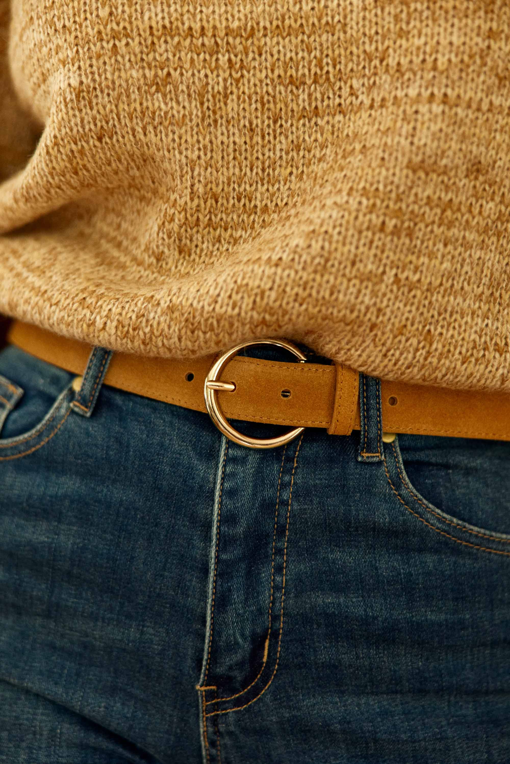 Dixon Leather Belt - Camel