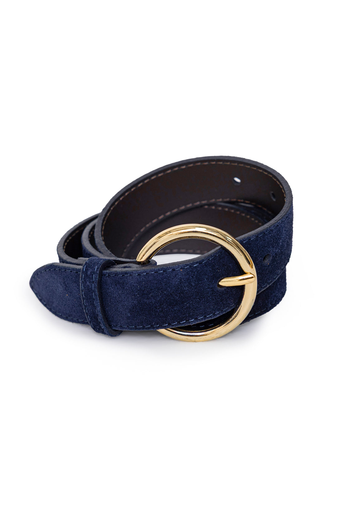 Dixon Leather Belt - Navy