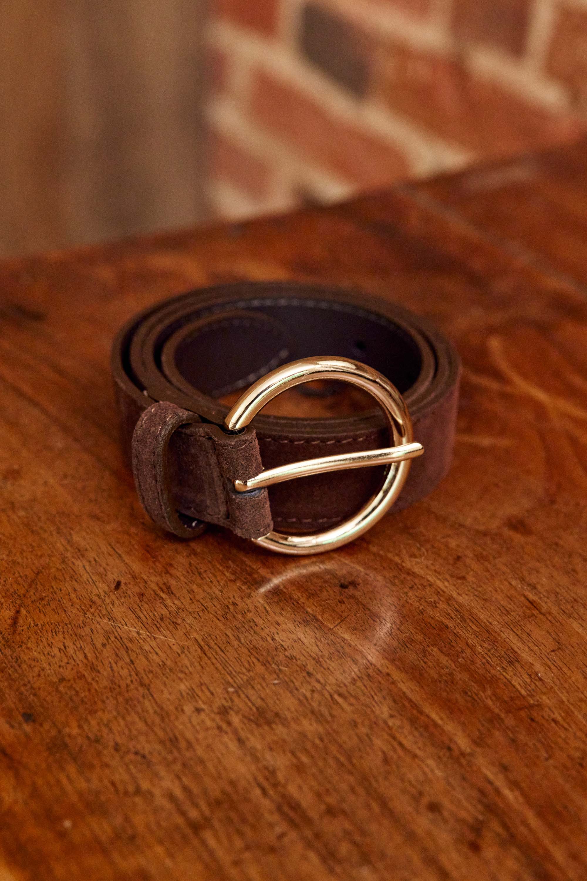 Dixon Leather Belt - Brown