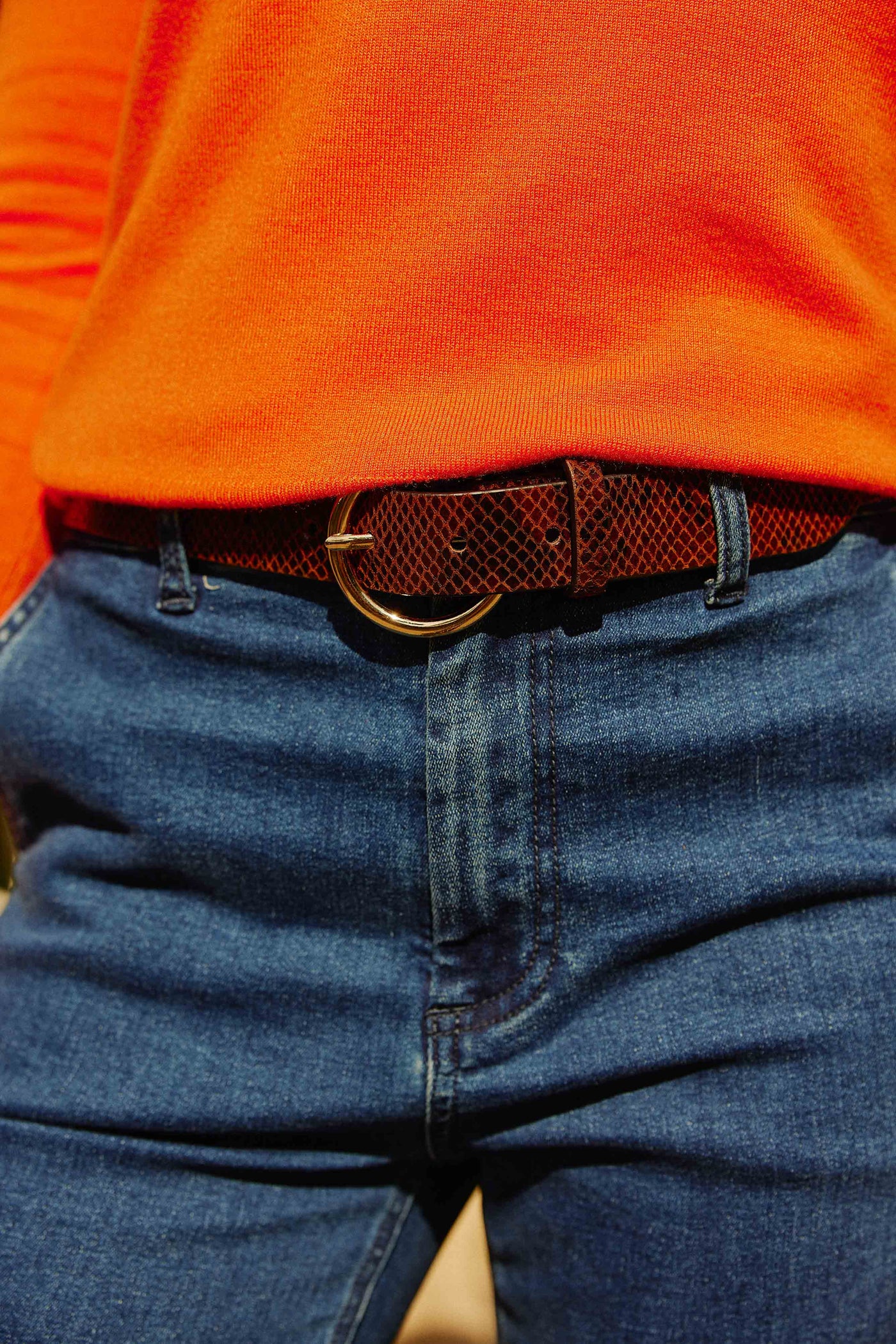 Ceinture Dixon S - Camel/noir