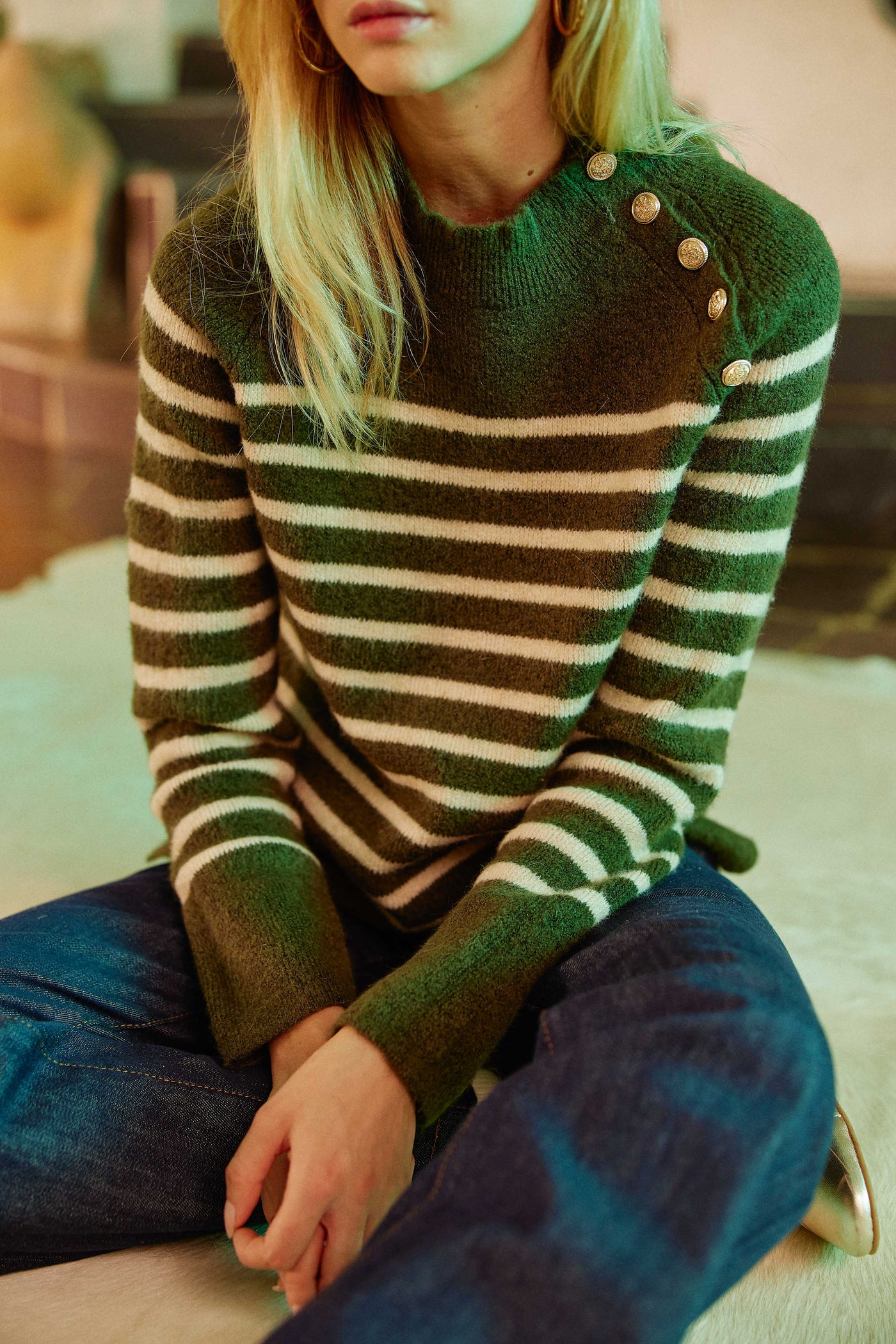 Pull Effie - Kaki/beige