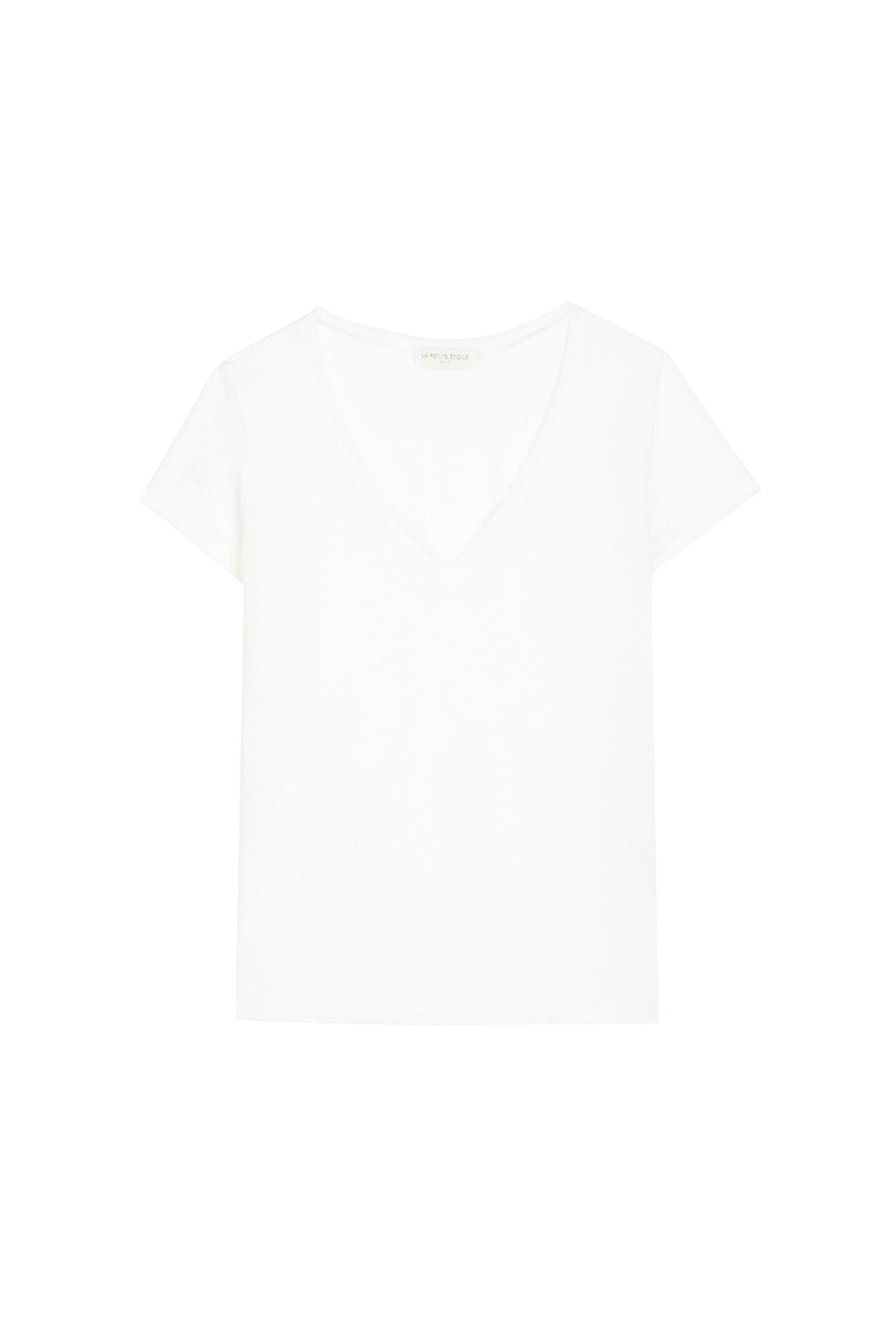 White V-neck T-shirt - Elvie