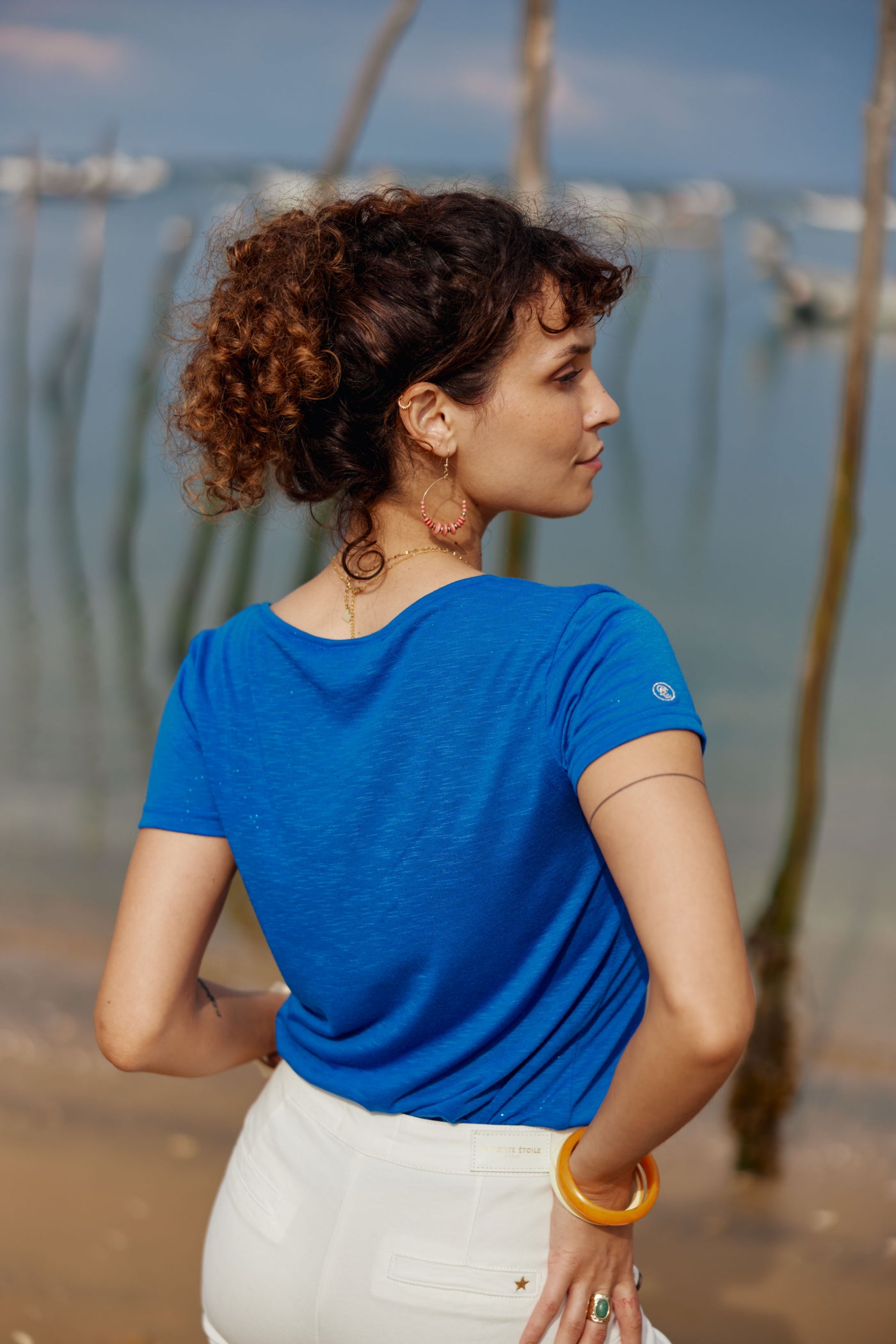 T-shirt Elvie - Bleu