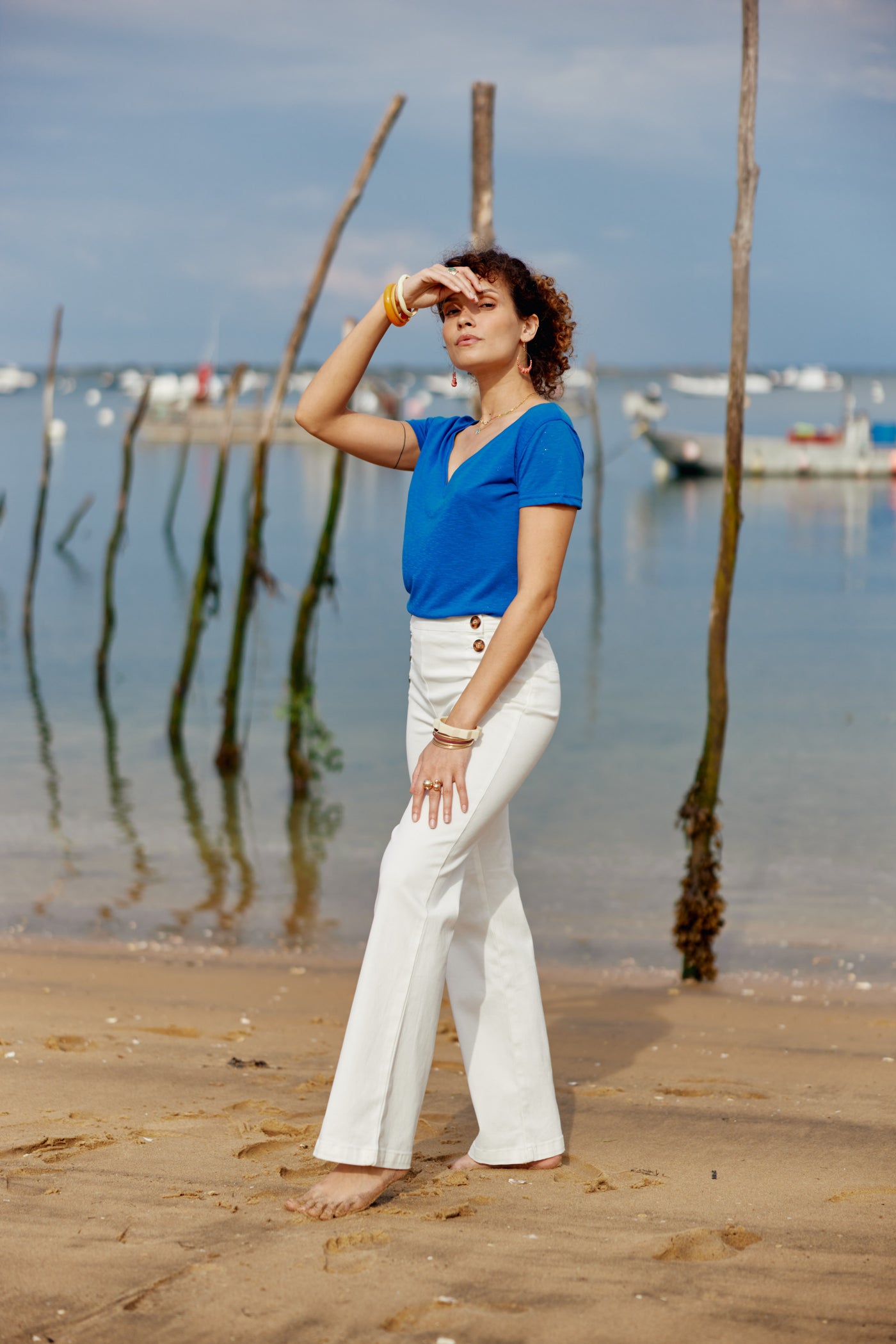 T-shirt Elvie - Bleu