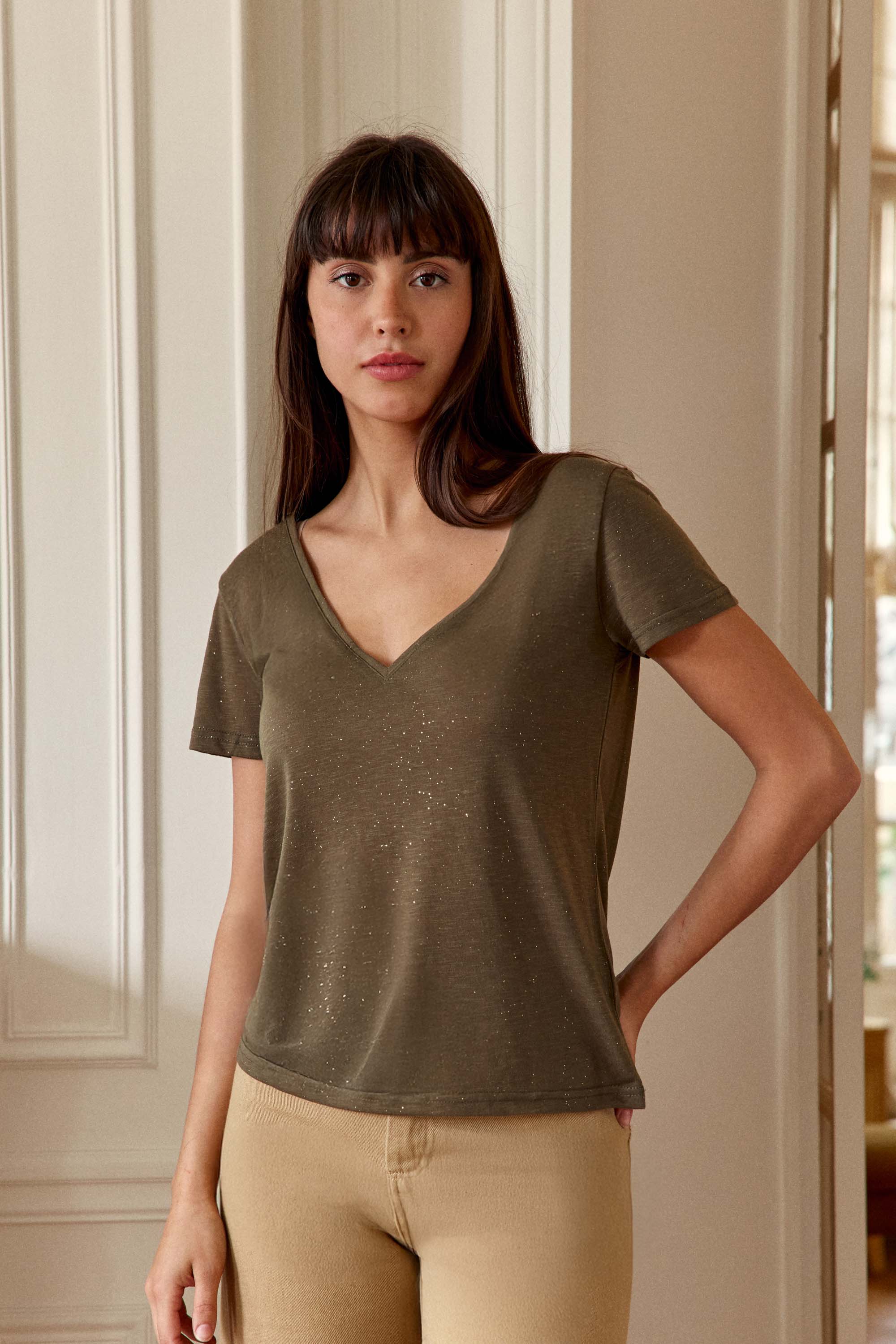T-shirt Elvie - Kaki
