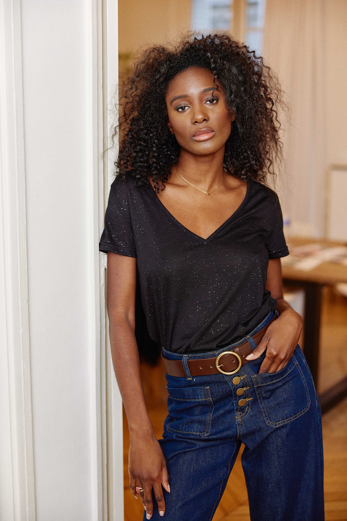 T-shirt Elvie - Noir