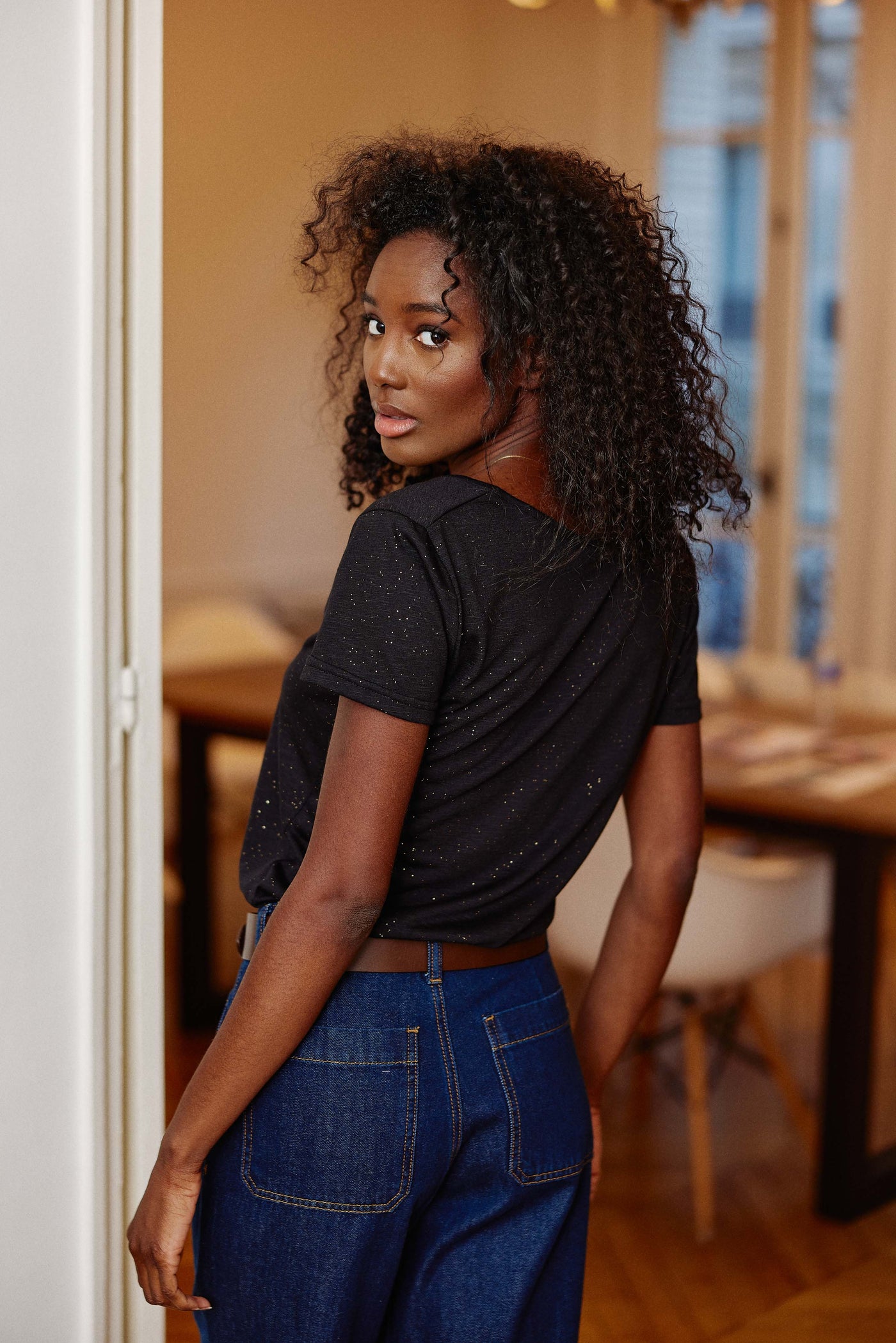 T-shirt Elvie - Noir