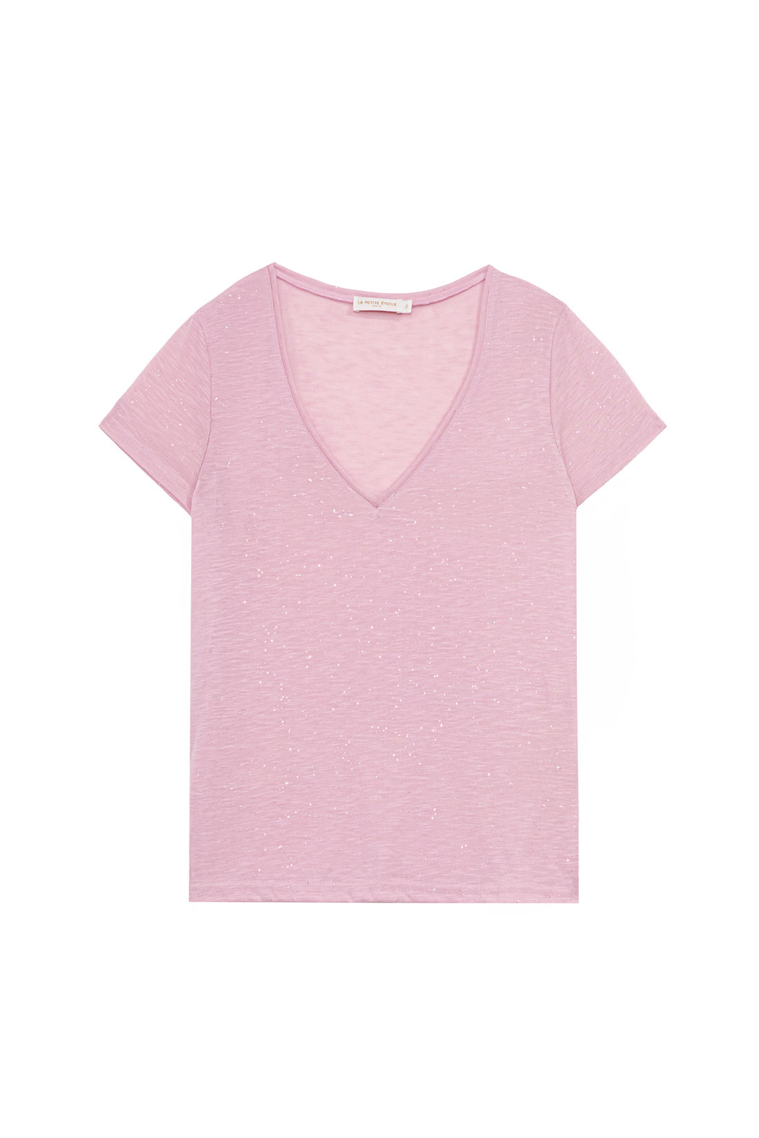 Old pink V-neck T-shirt - Elvie