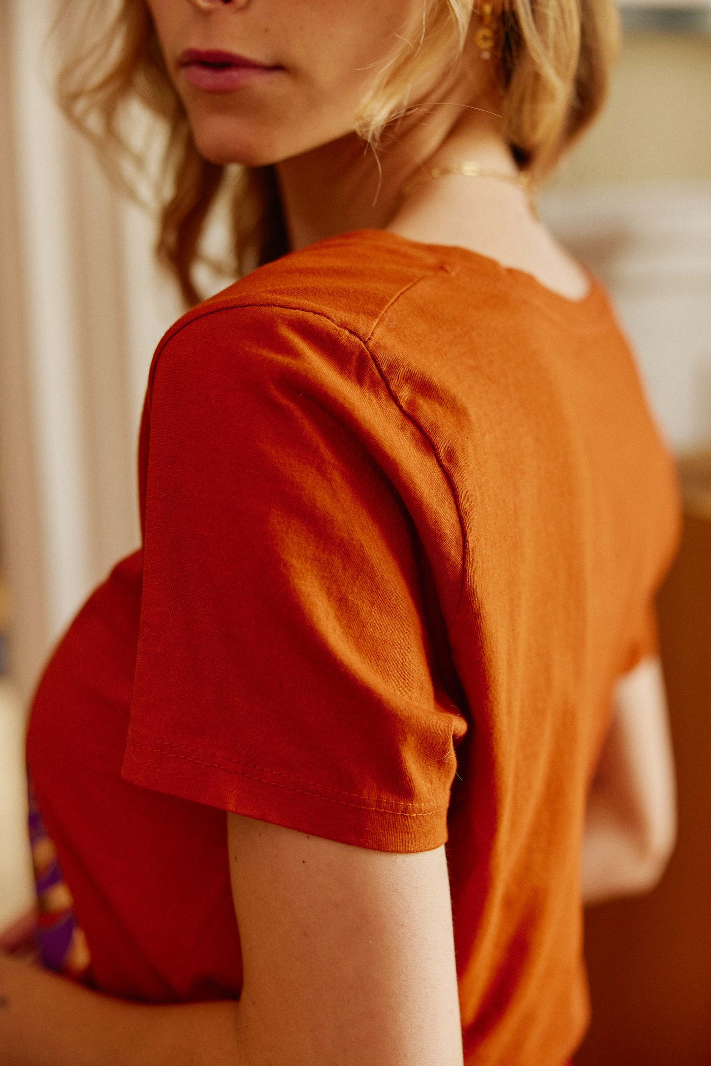 T-shirt Enjoy - Caramel