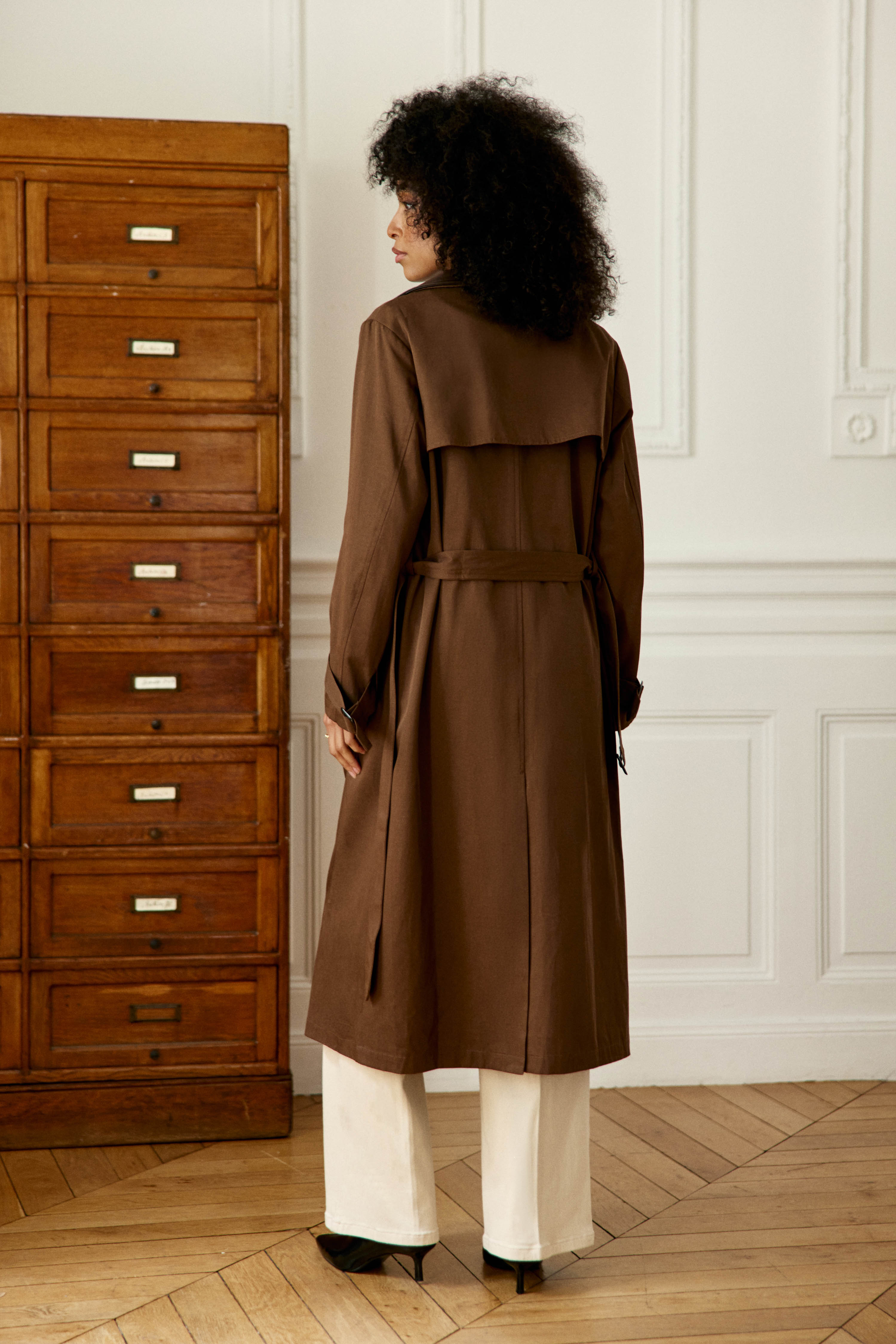Faragi - Trench-coat midi