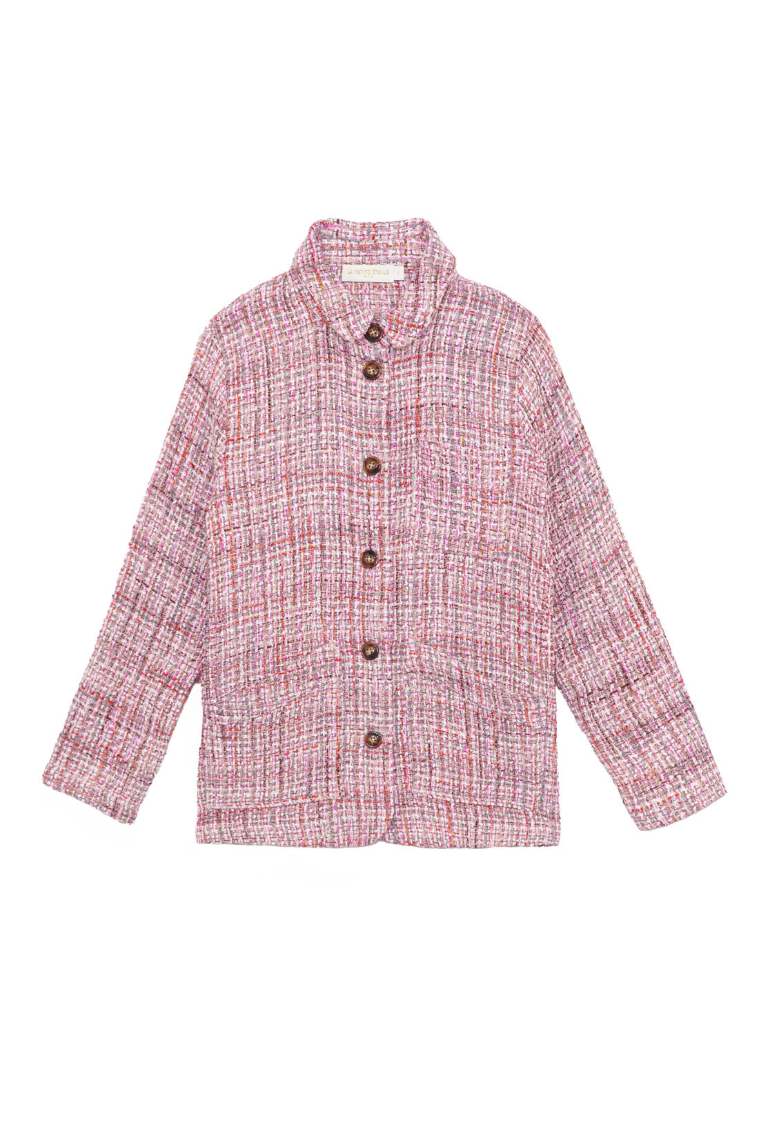 Veste en tweed rose - Fauline