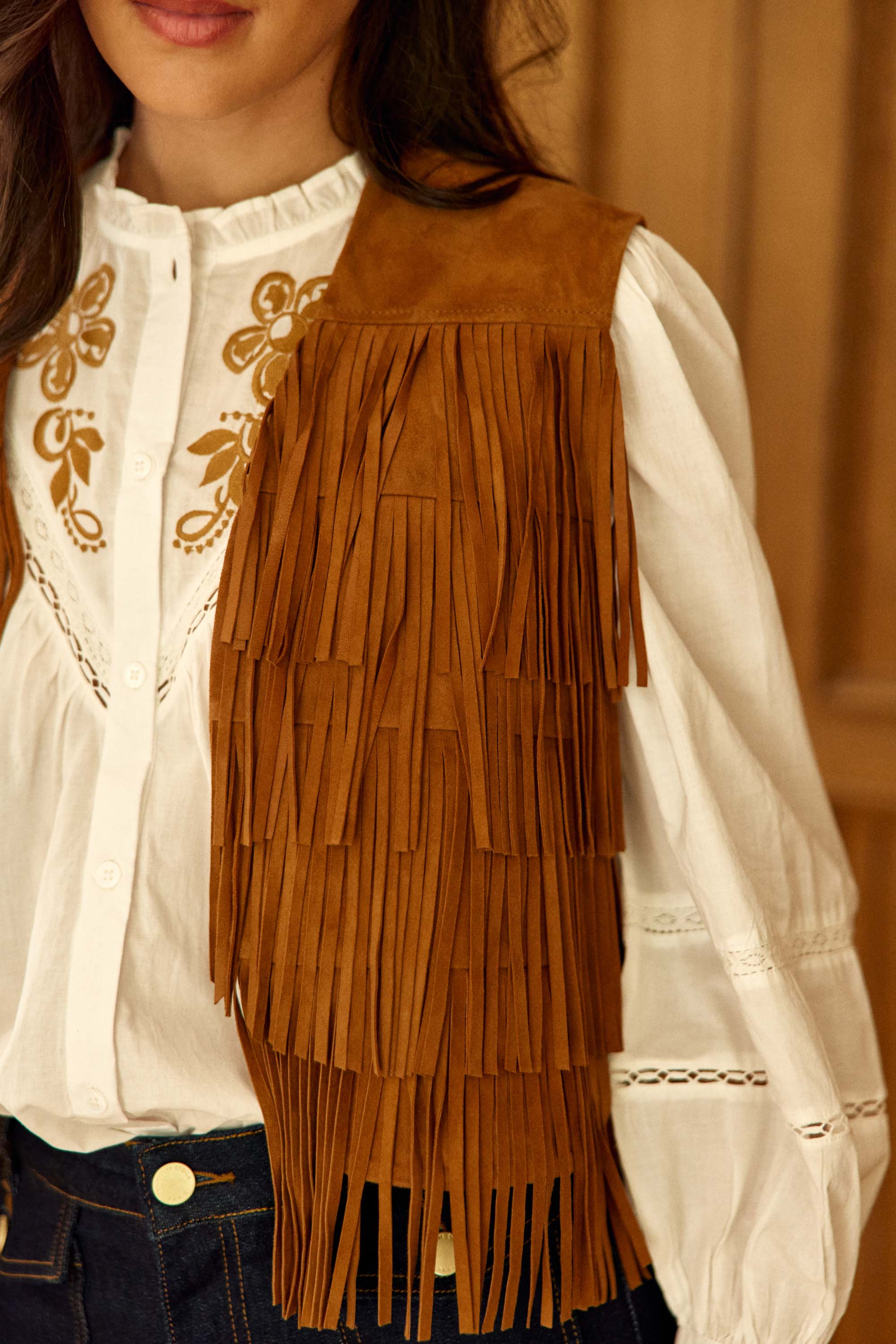 Fay leather jacket - Camel
