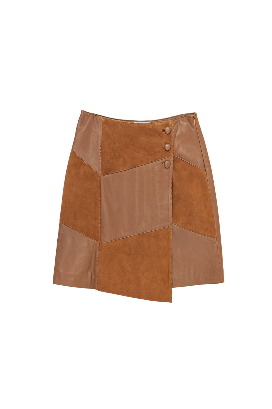 Camel leather skirt - Flavy