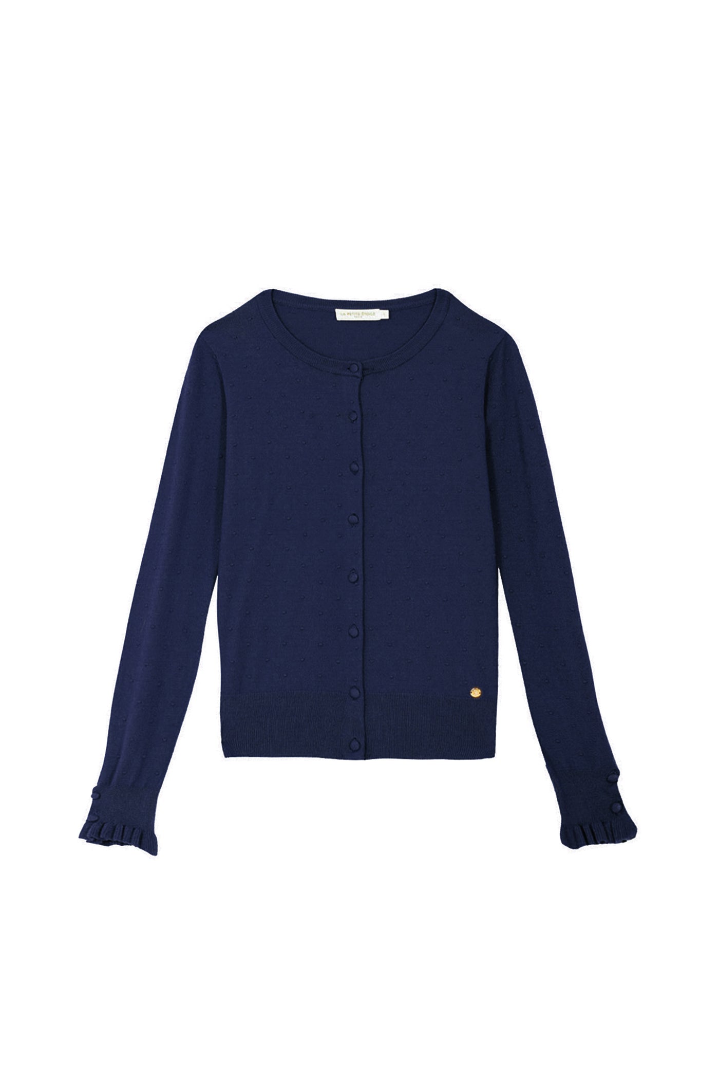 Gilet col rond marine - Forina