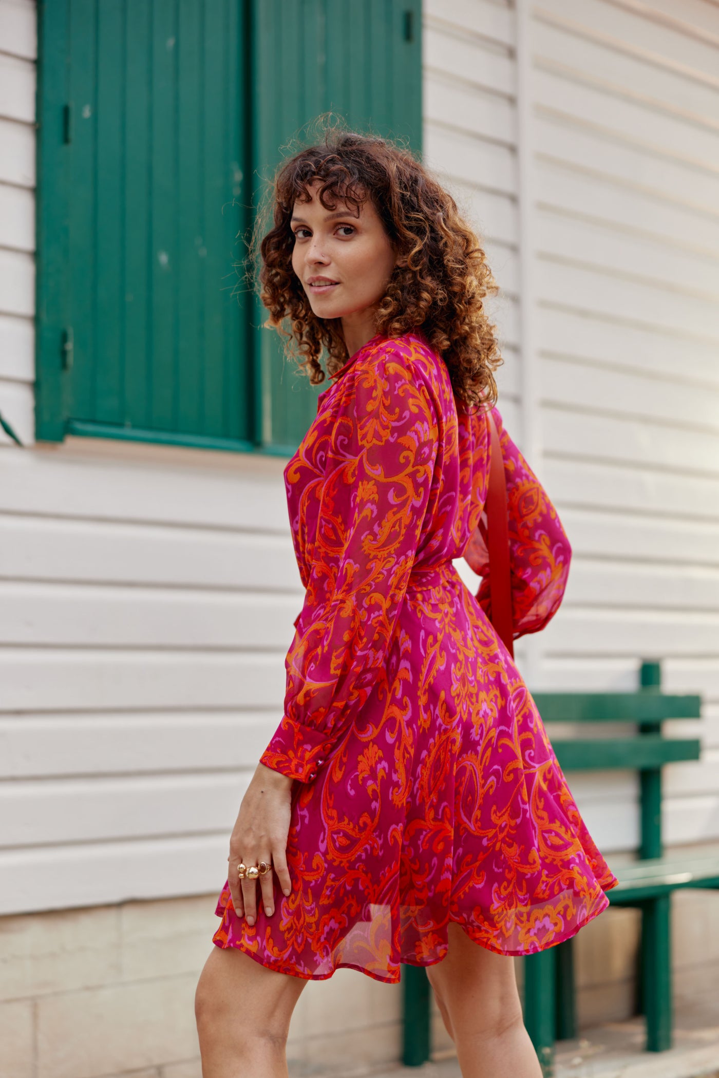 Robe Gino - Rose/orange