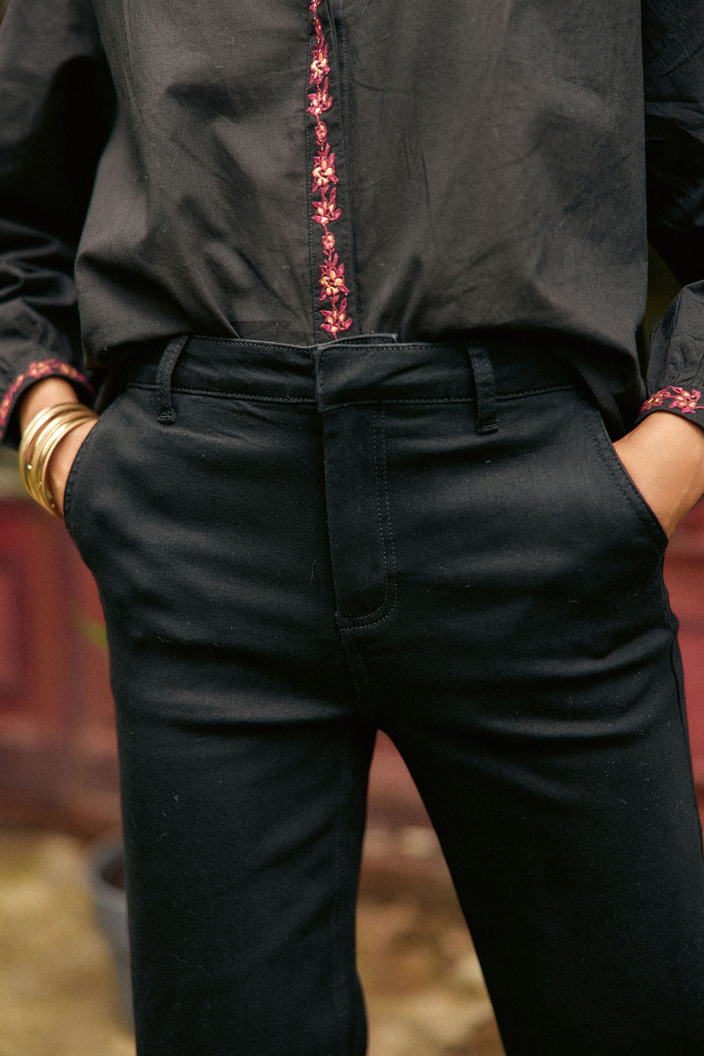 Black straight jeans - Imogen